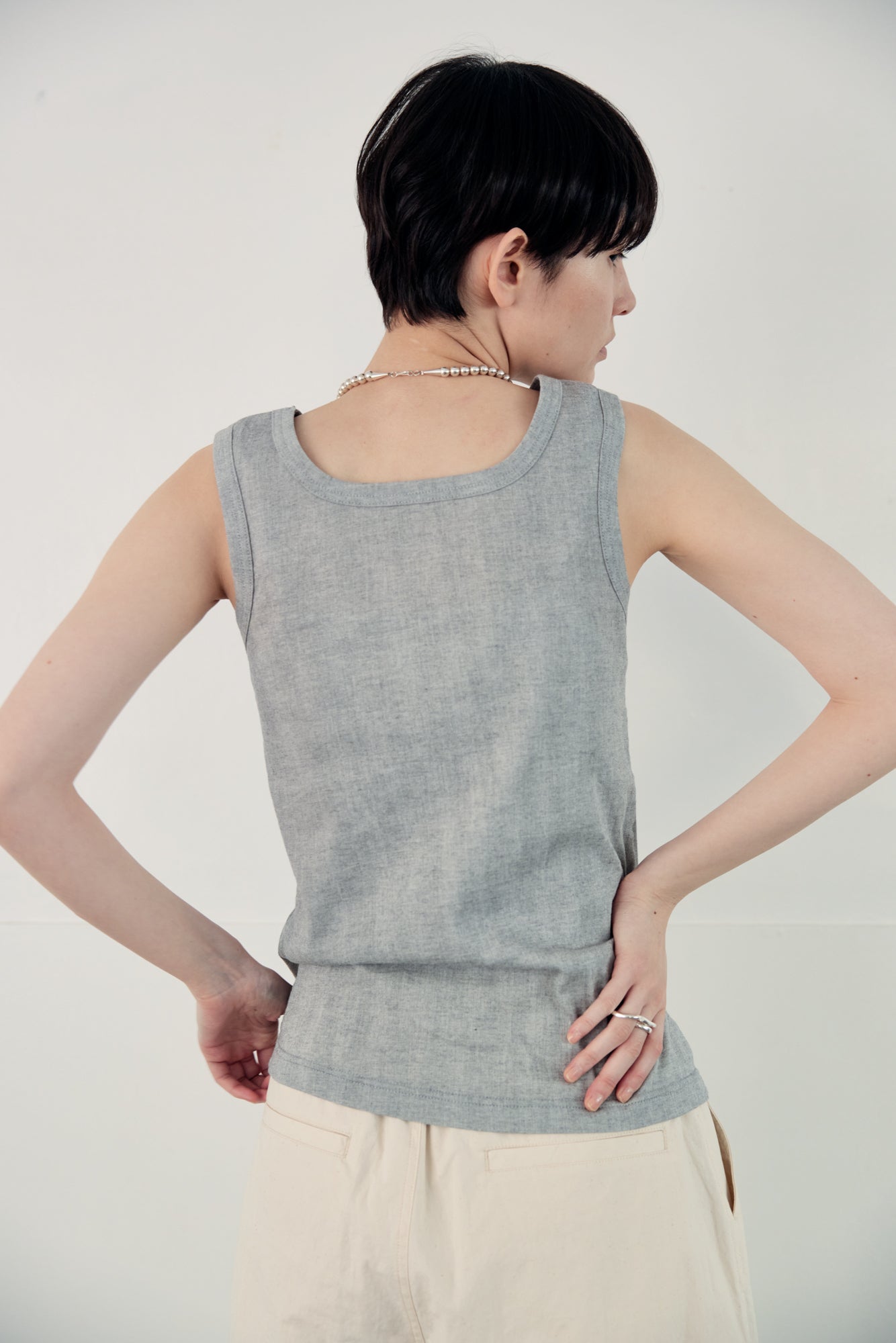 【ゆきふいるむ/yukiさん着用アイテム】YARRA NEU　BIWACOTTON2WAYタンクトップ　NU-5621-434