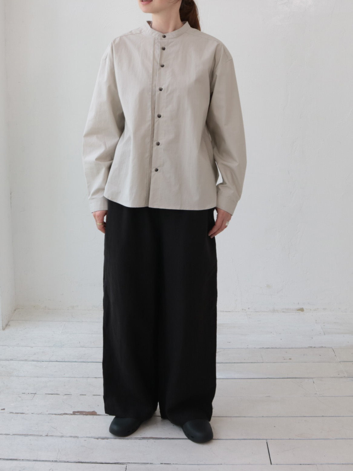 YARRA NEU　セミワイドイージーリネンパンツ　NU-5535-450