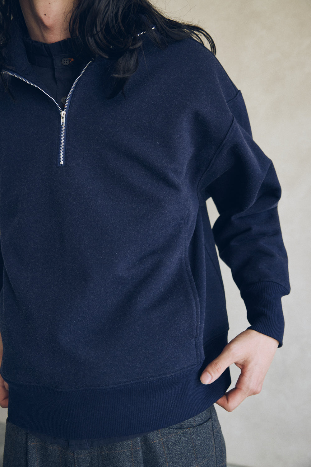 YARRA NEU　ウォーム裏毛ハーフZIP　NU-5551-415