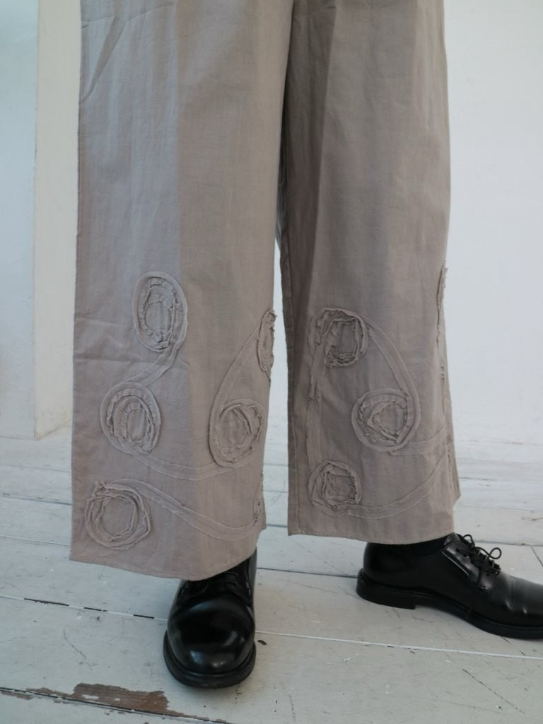 YARRA　INDIAドットテープ刺繍パンツ　YR-1545-209