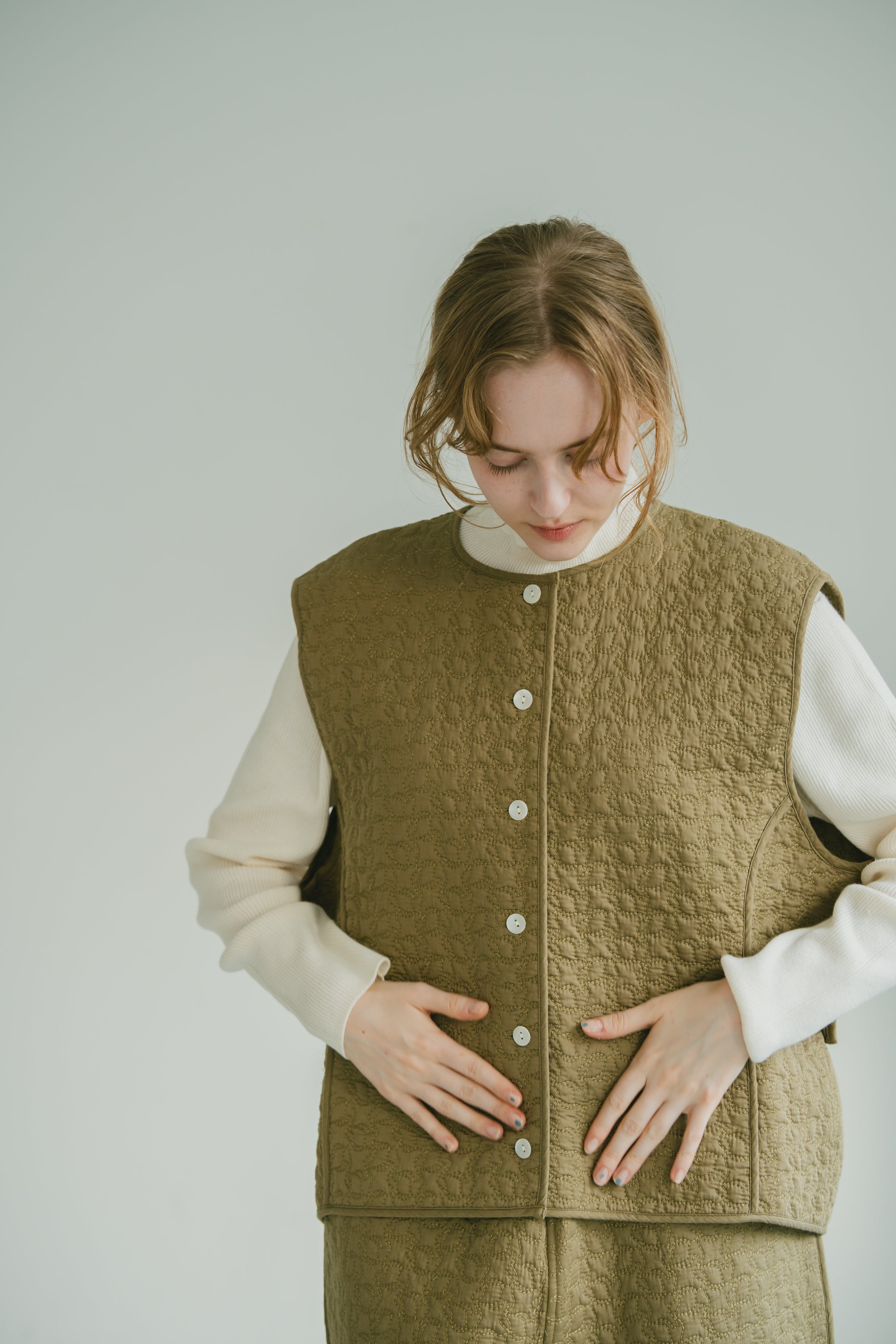 YARRA　INDIAキルティングベスト　YR-1558-270