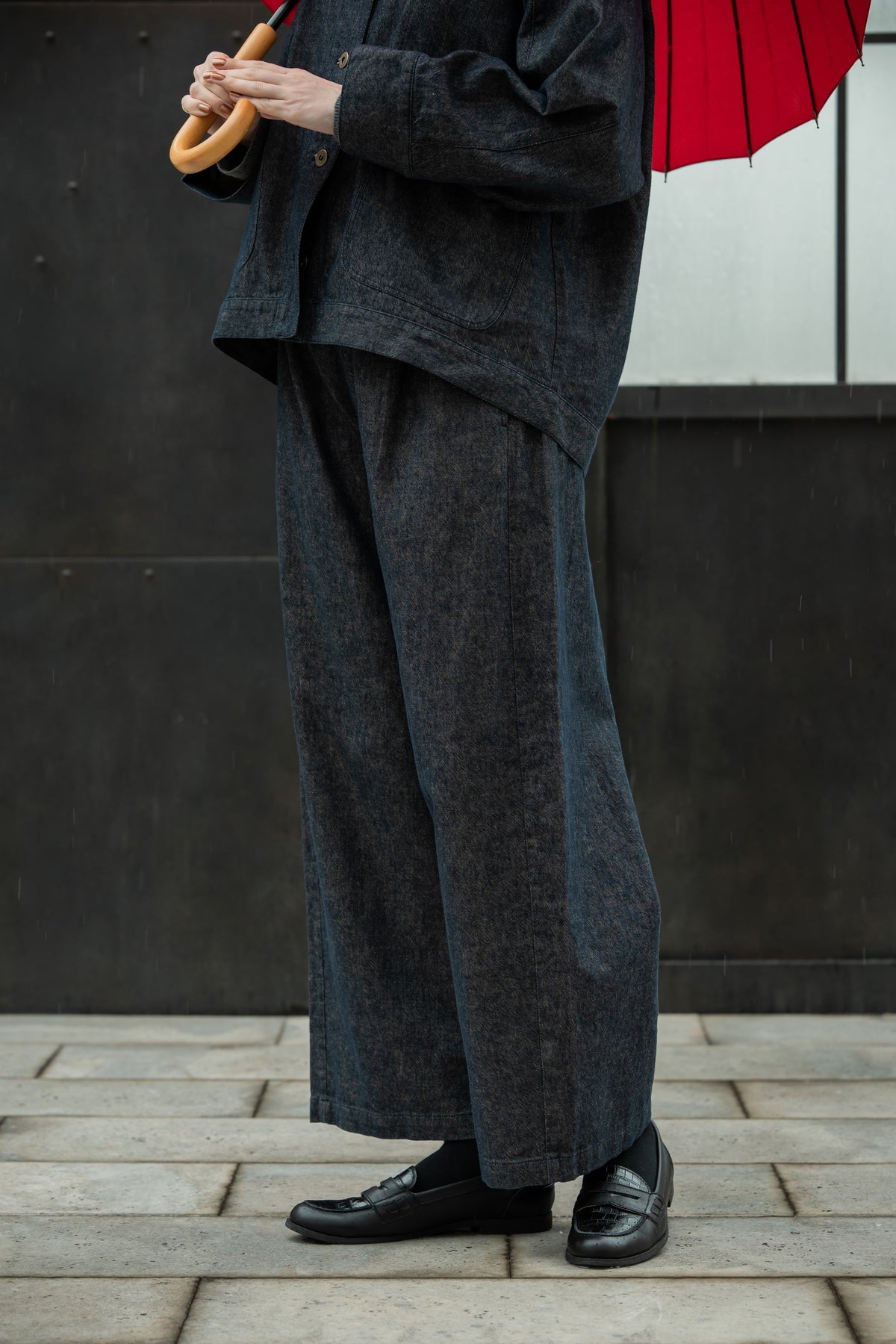 YARRA　リネンコットンストレートパンツ　YR-1645-235