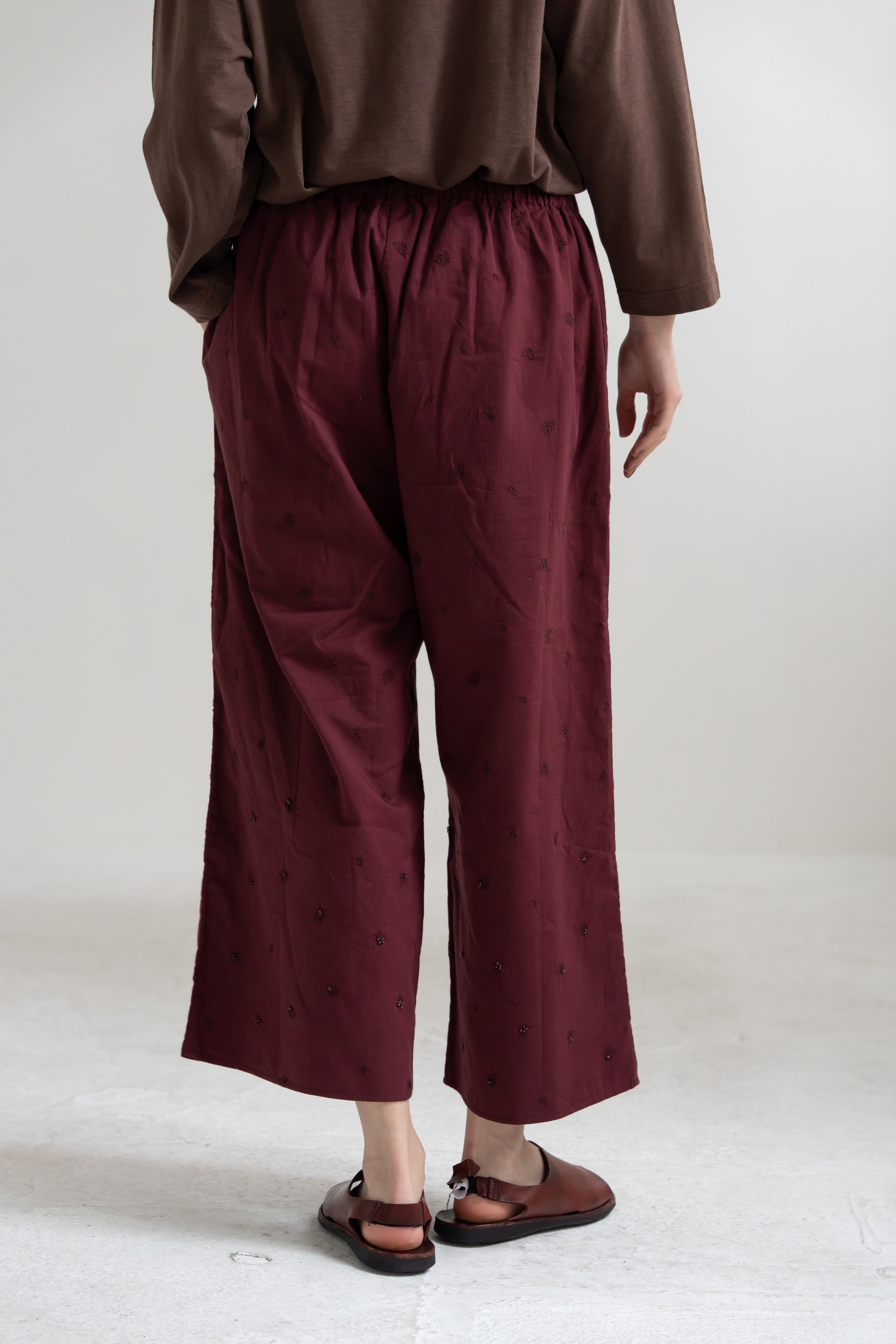 YARRA　INDIAビーズ刺繍パンツ　YR-1645-213