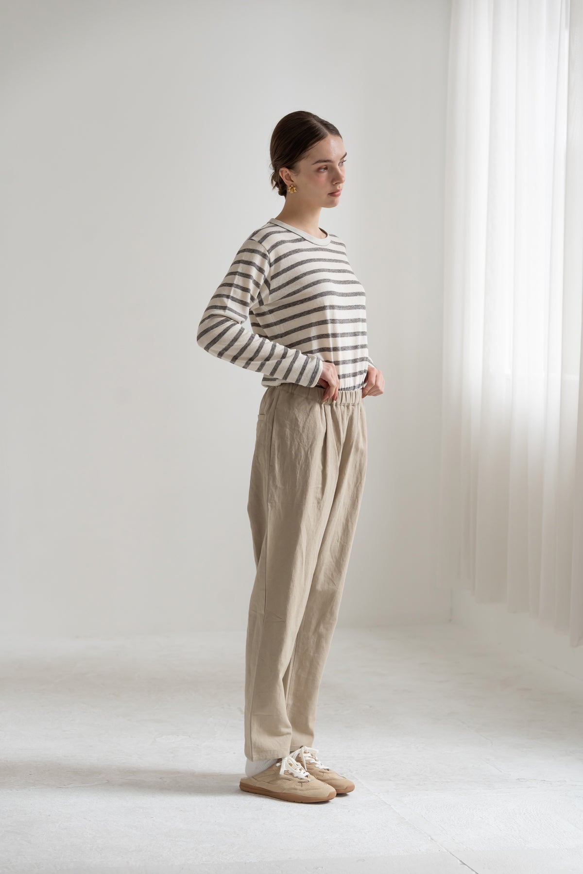 YARRA　CLツイルスリムストレートパンツ　YR-1645-228