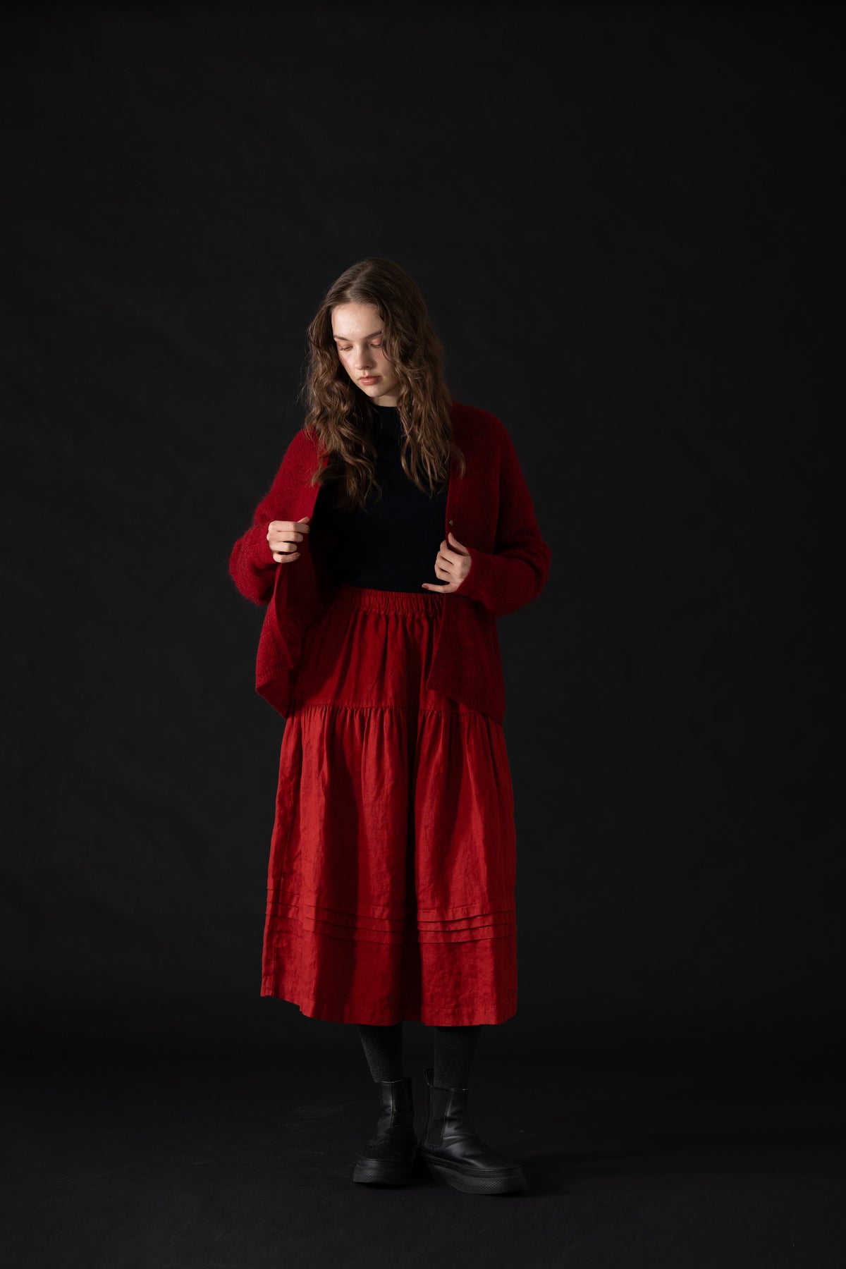 YARRA　モヘアブレンドニットカーディガン　YR-1642-230