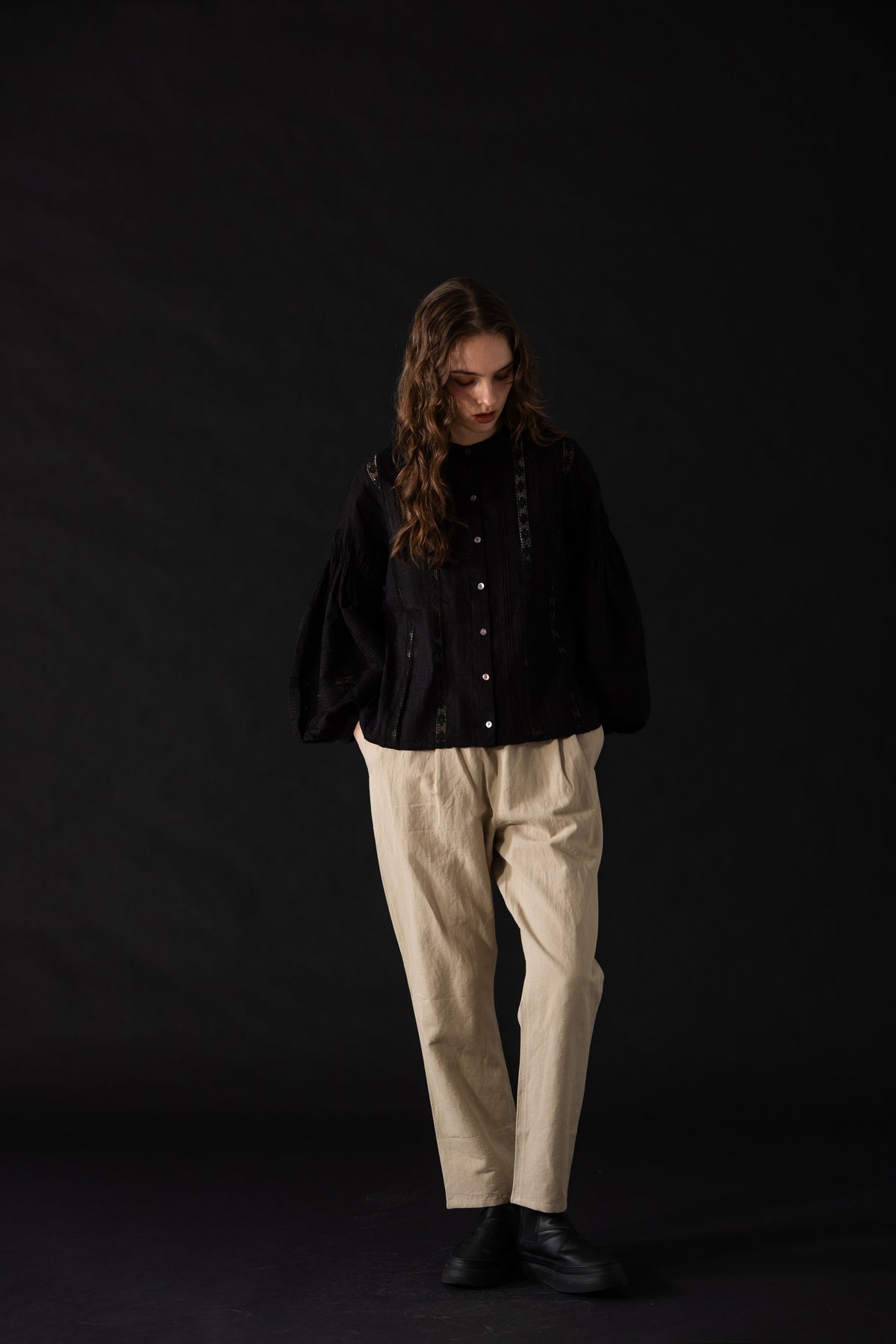 YARRA　CLツイルスリムストレートパンツ　YR-1645-228