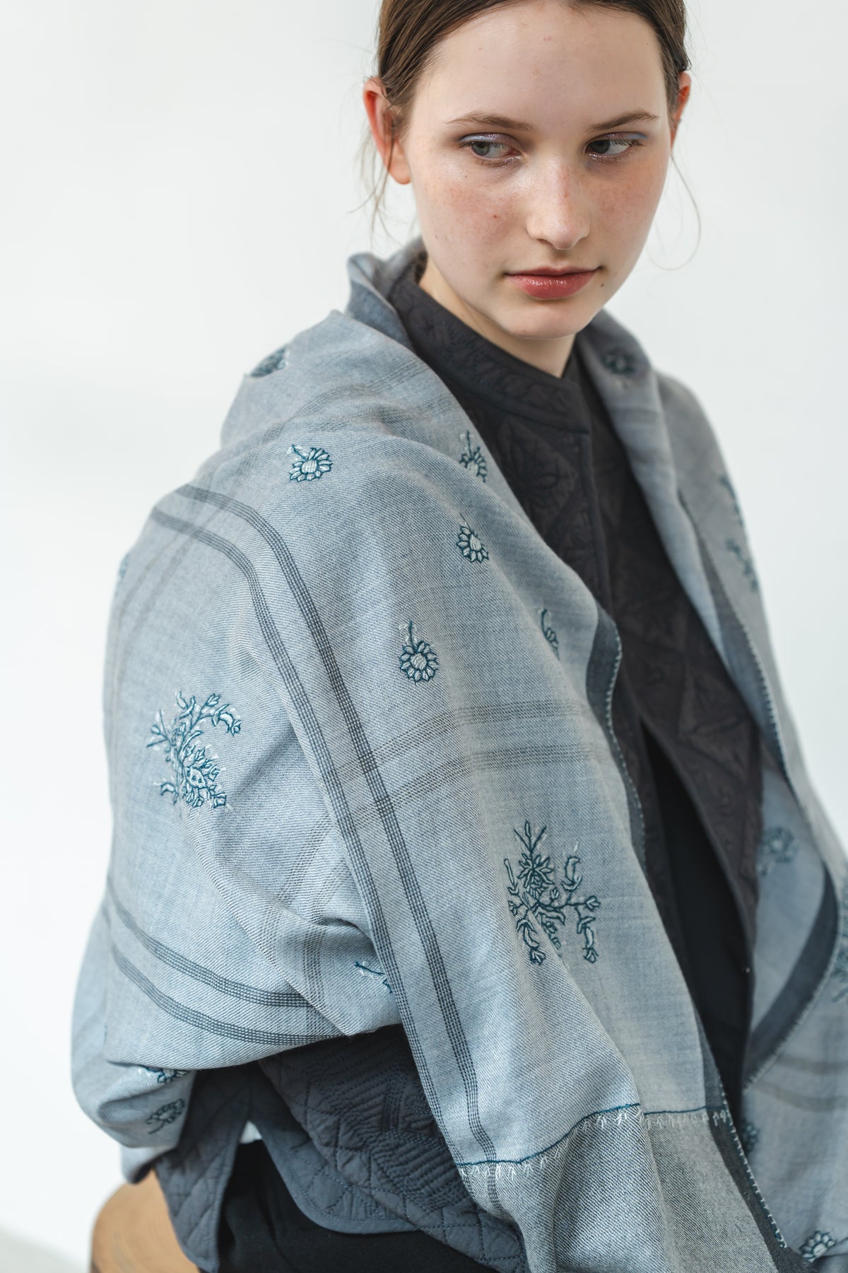 INDIA ウール×シルクストール