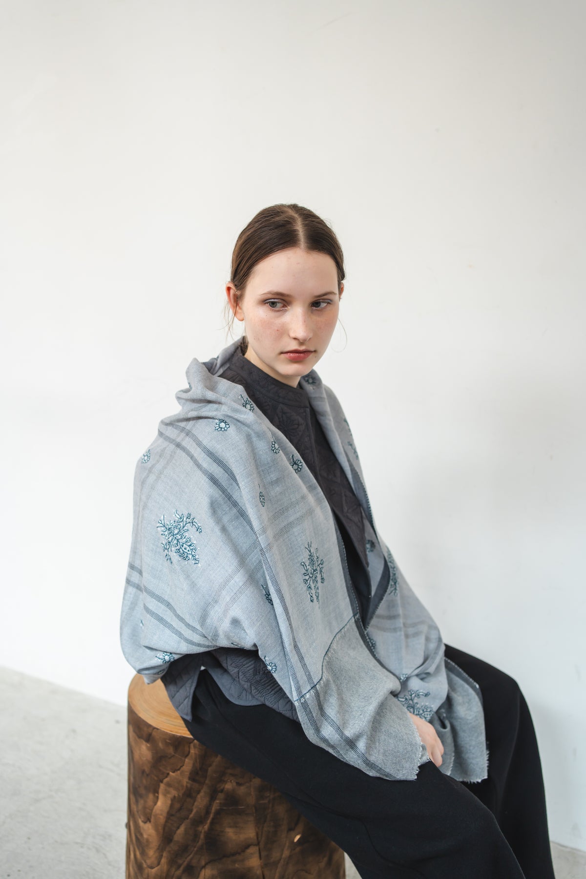 INDIA ウール×シルクストール