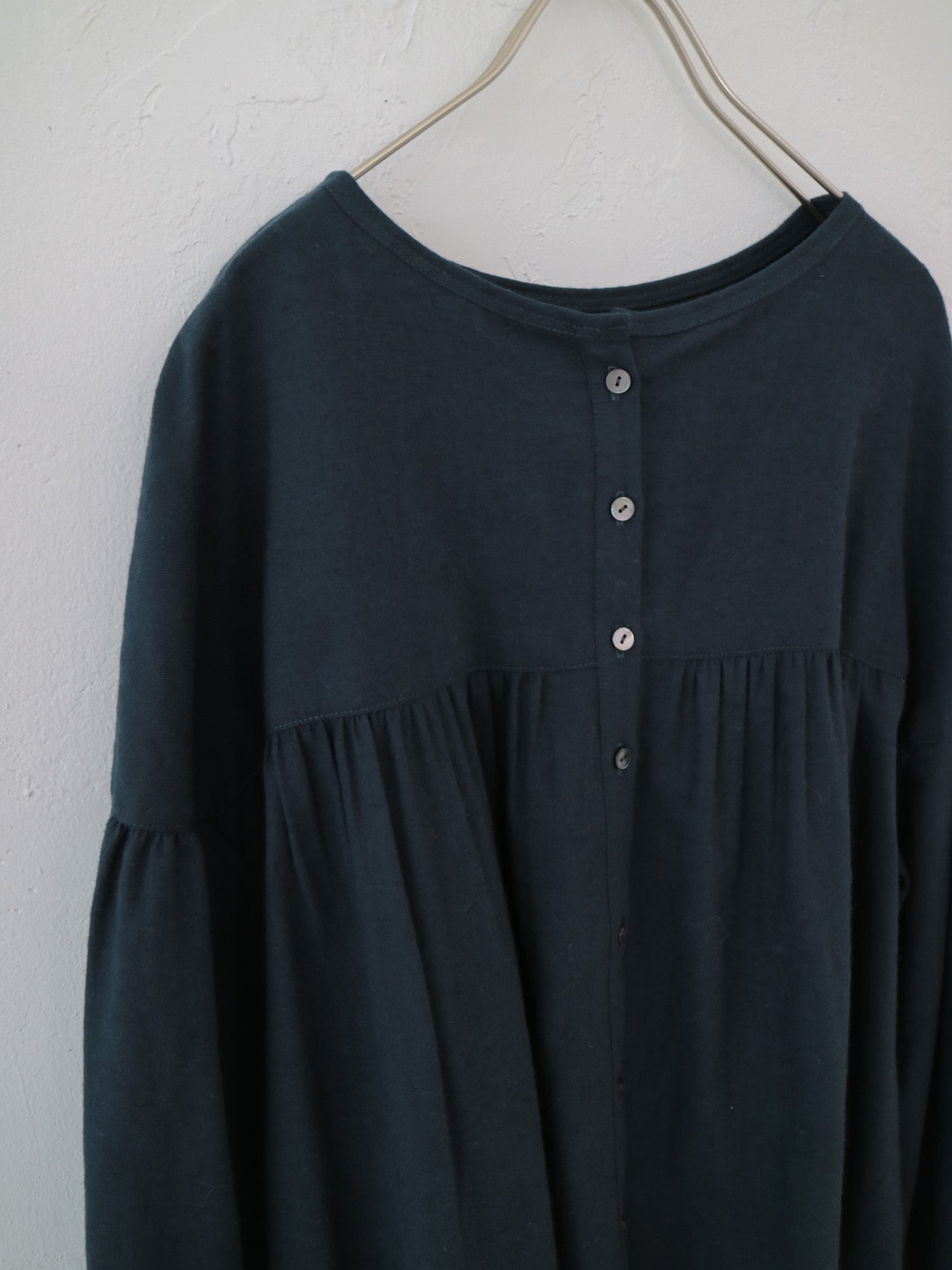 YARRA　オリジナルツイルヨークギャザーブラウス　YR-1553-248