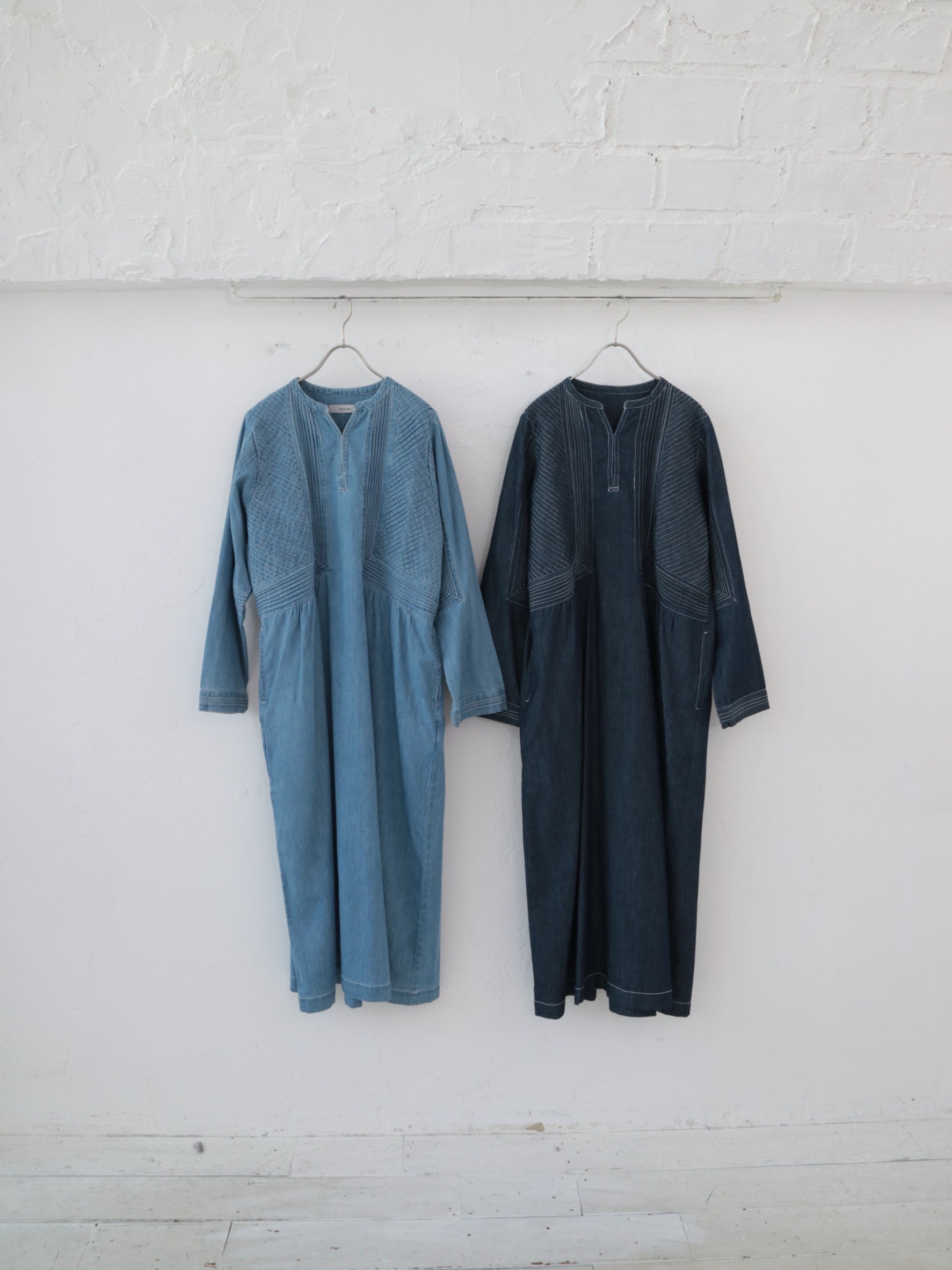 doux bleu　ピンタックステッチ デニムワンピース　DB-2614-013