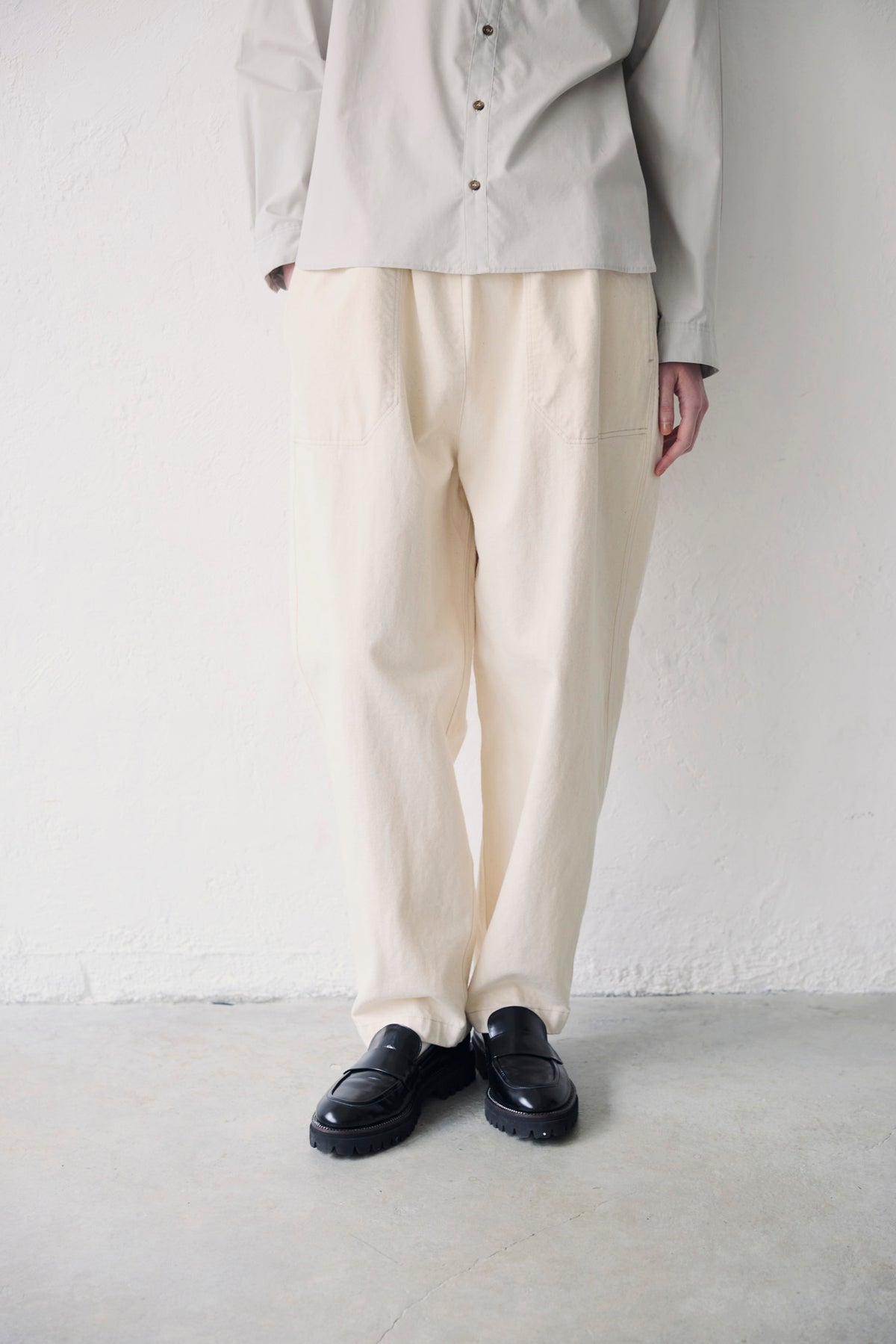 YARRA NEU　12OZムラ糸デニムイージーパンツ　NU-5645-419