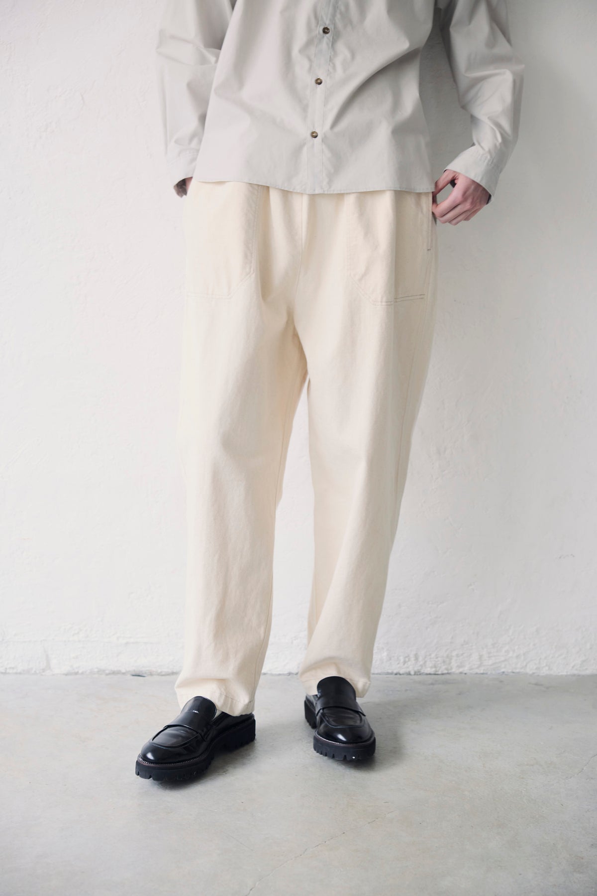 YARRA NEU　12OZムラ糸デニムイージーパンツ　NU-5645-419