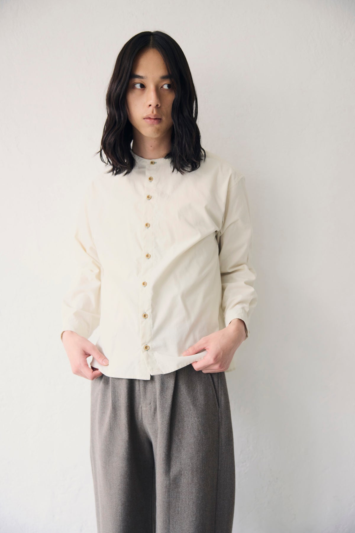 YARRA NEU　MICRO WALE コーデュロイシャツ　NU-5653-436