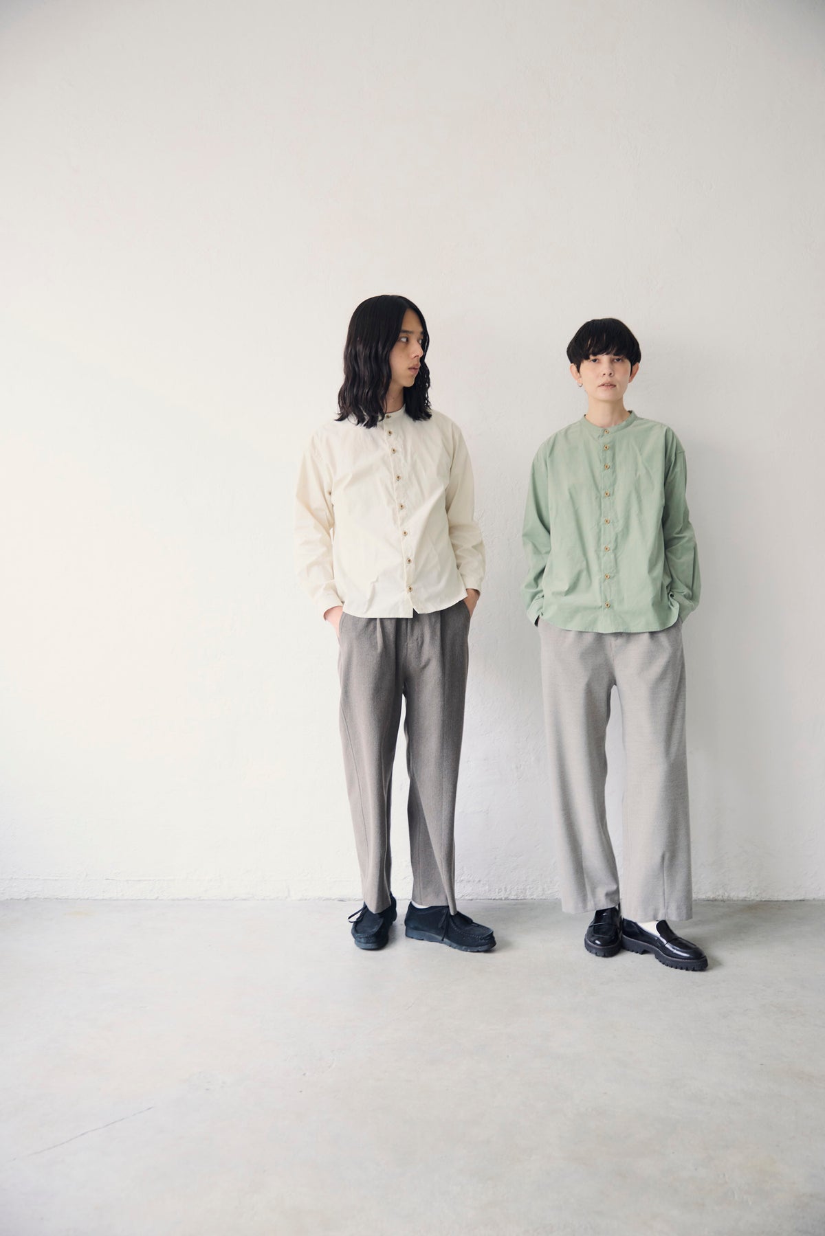 YARRA NEU　MICRO WALE コーデュロイシャツ　NU-5653-436