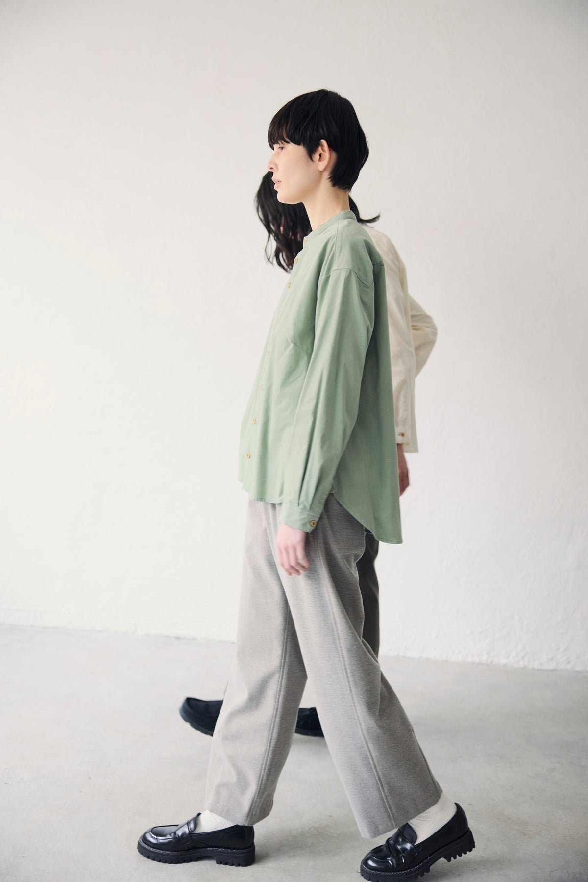 YARRA NEU　MICRO WALE コーデュロイシャツ　NU-5653-436