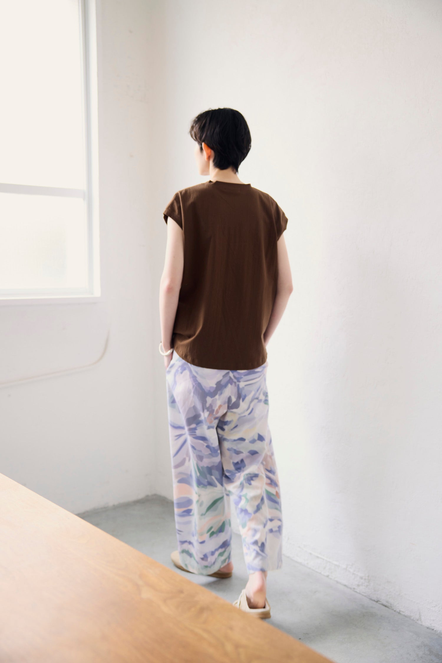 YARRA NEU　綿ポリフレンチスリーブカットソー　NU-5641-401