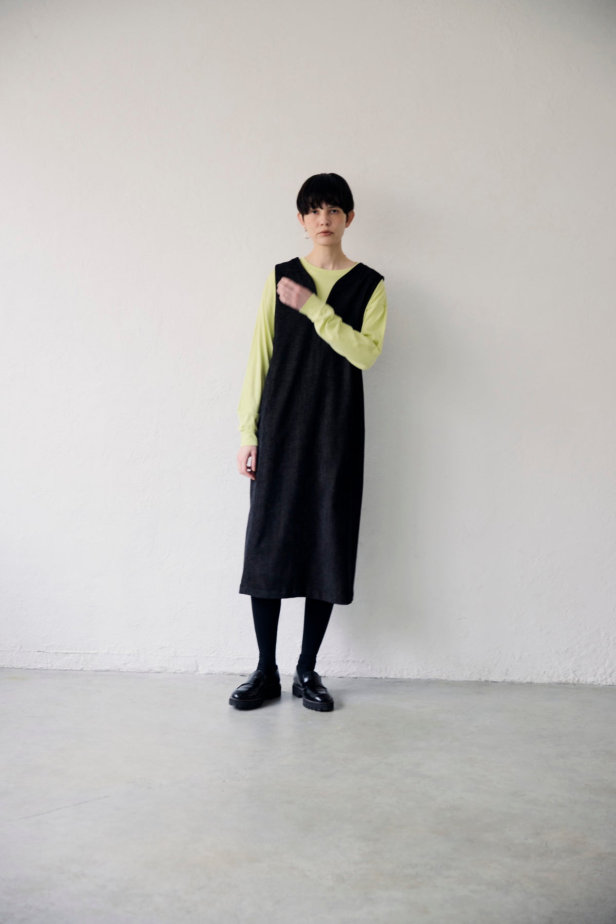 YARRA NEU　シアバター加工コットンロングスリーブTシャツ　NU-5651-427
