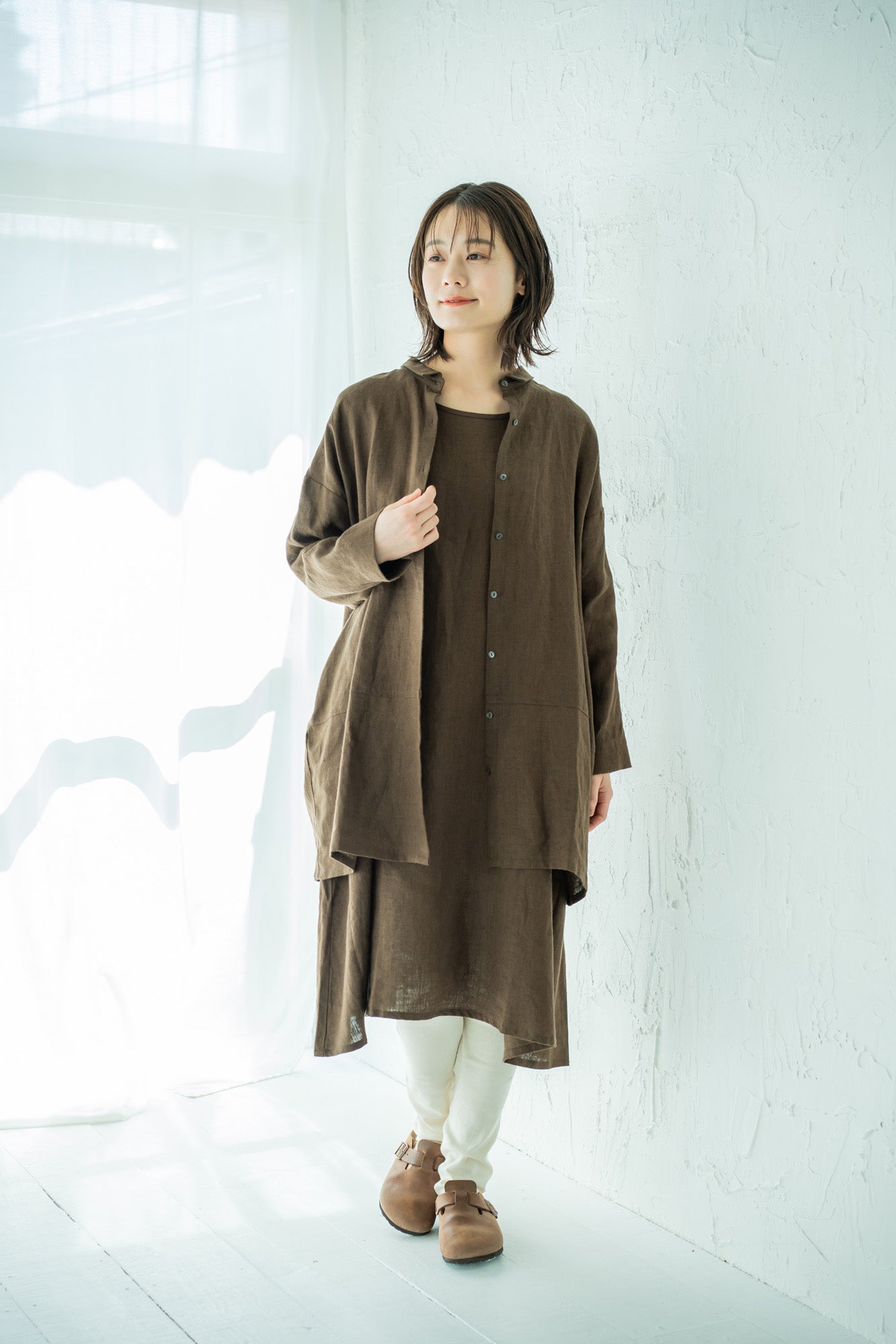 YARRA　リトアニアリネンコクーン２WAYチュニック　YR-1444-208