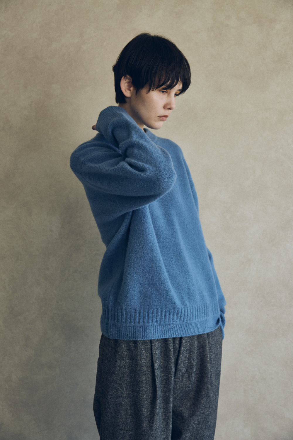 YARRA NEU　ヤク混ニットプルオーバー　NU-5552-418