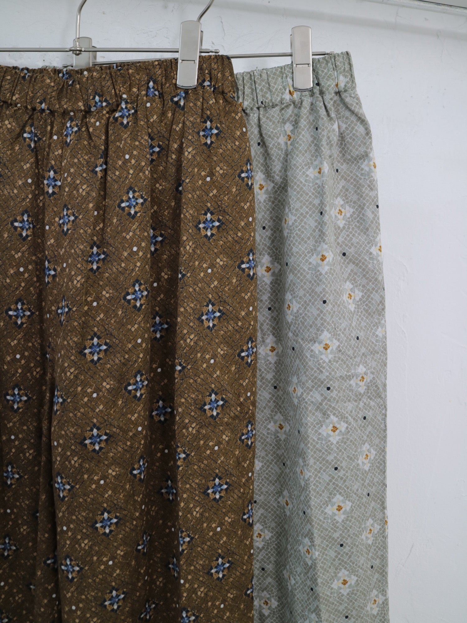 YARRA　INDIAプリントストレートパンツ　YR-1545-213