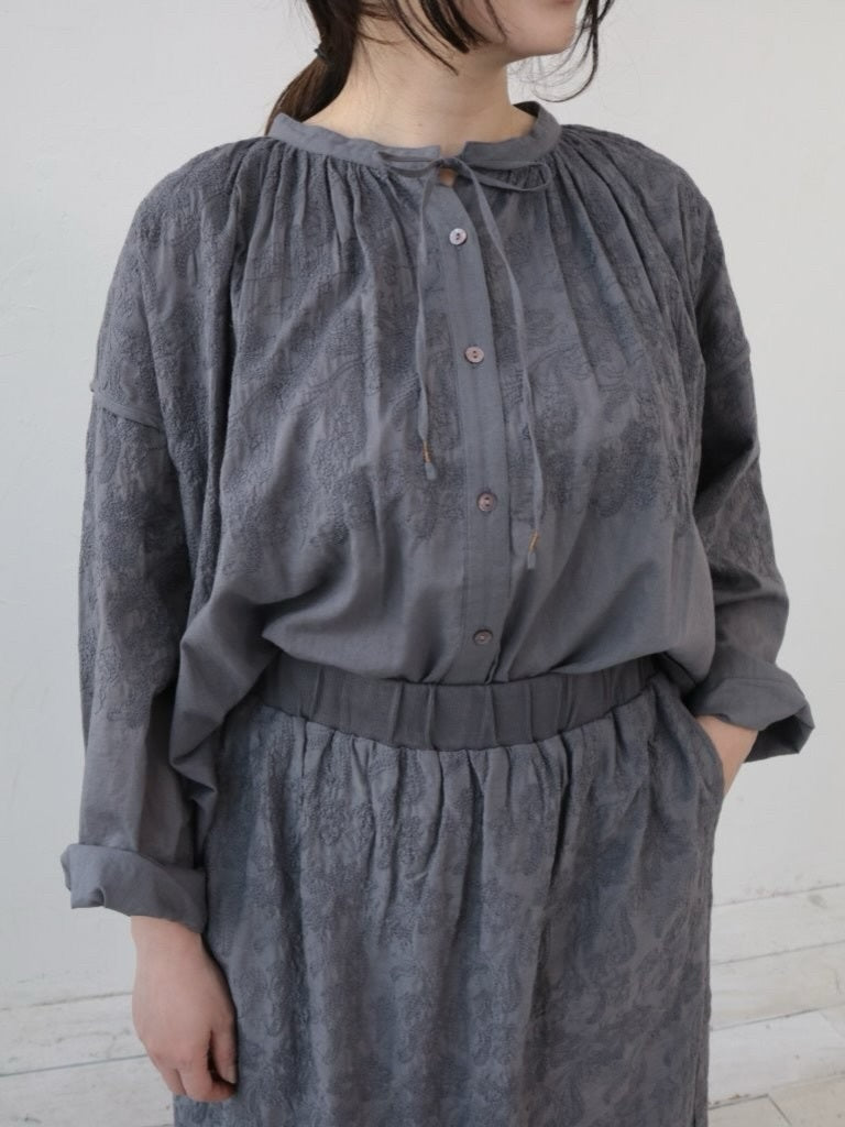 YARRA　INDIAボイル刺繍ブラウス　YR-1553-250