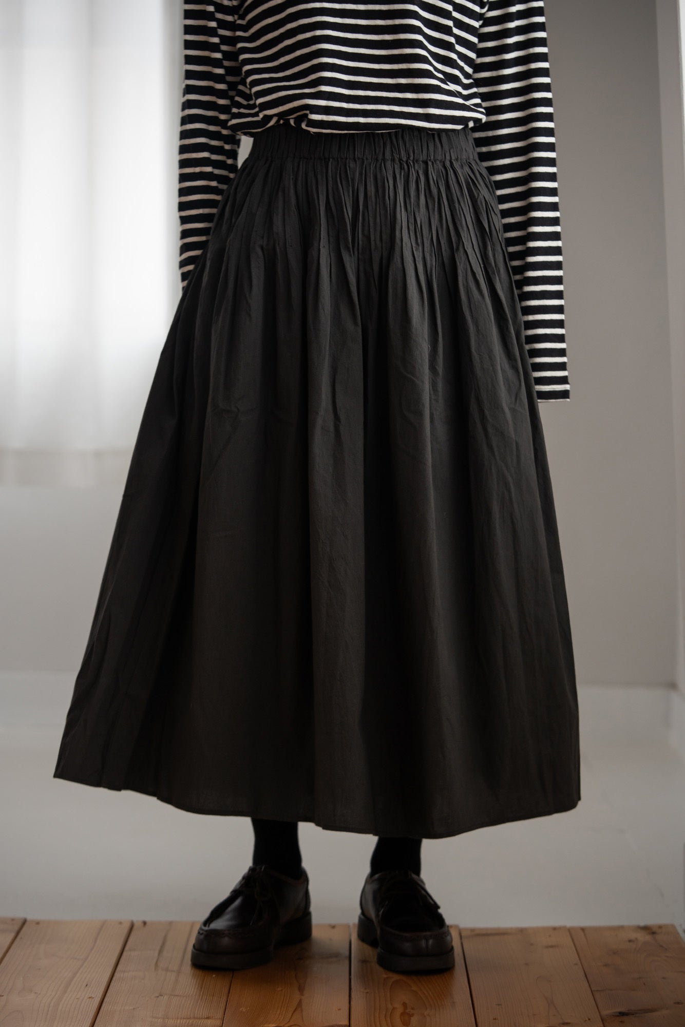 YARRA INDIAウエストピンタックスカート YR-1546-246