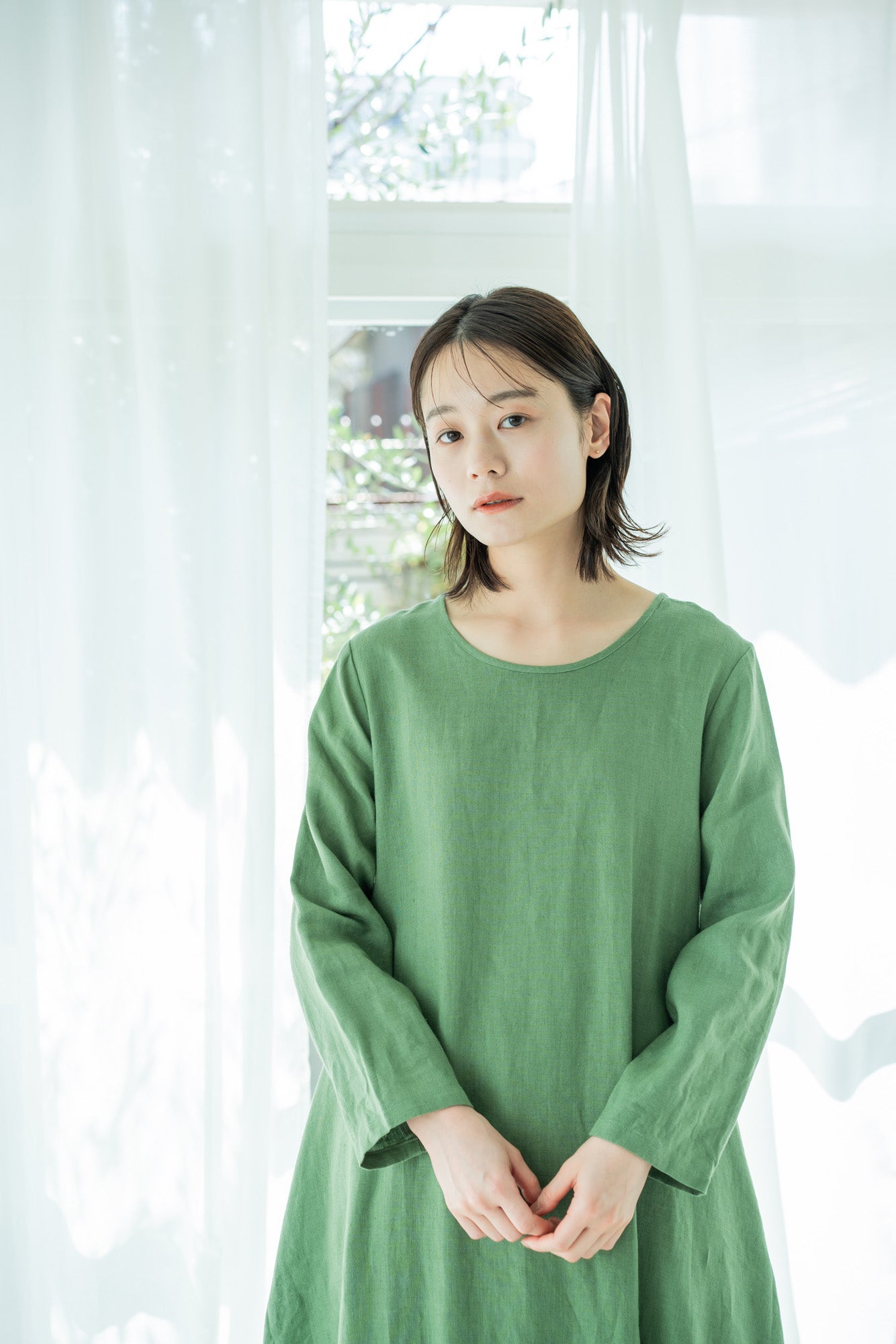 YARRA　リトアニアリネンワンピース　YR-1444-209