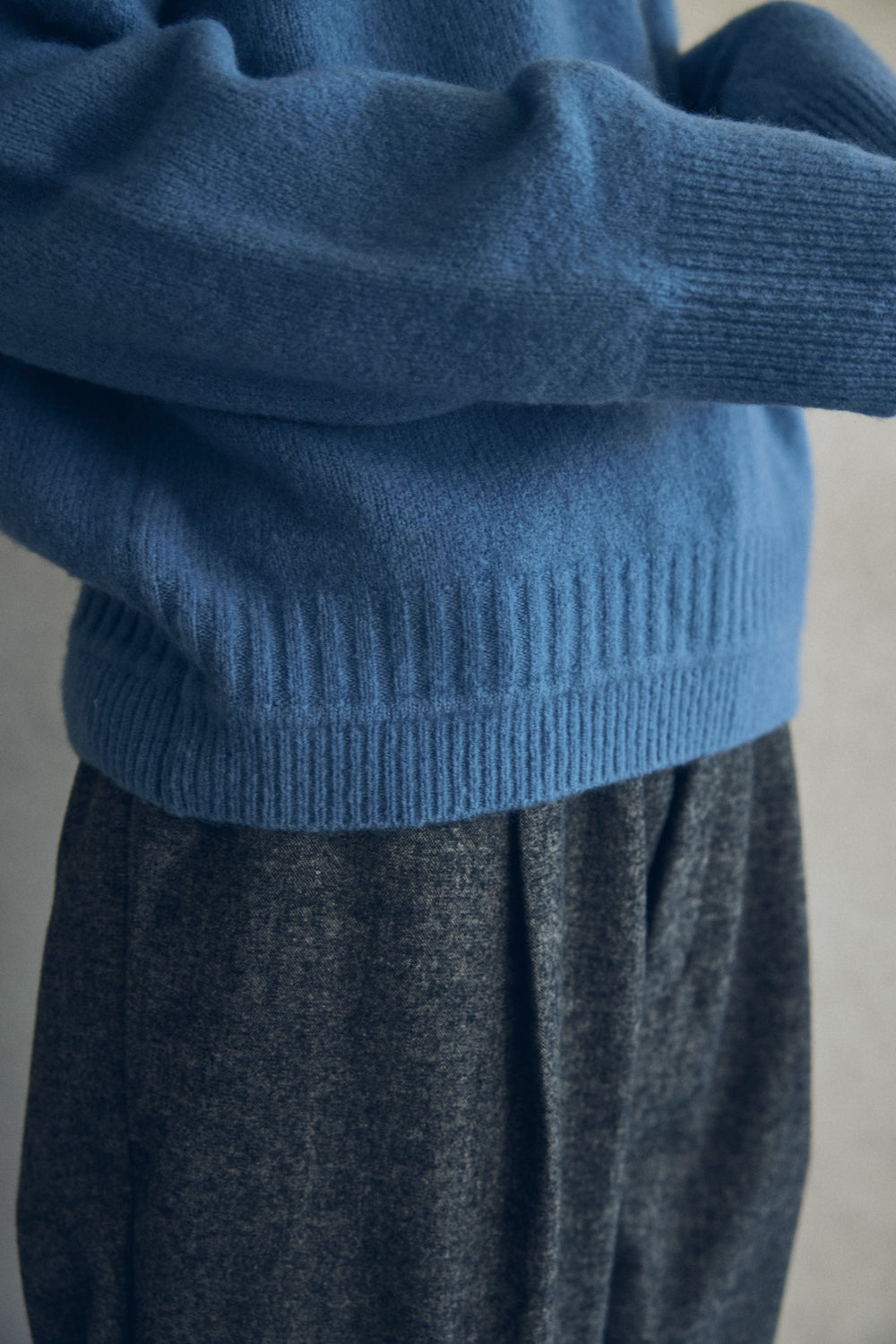 YARRA NEU　ヤク混ニットプルオーバー　NU-5552-418