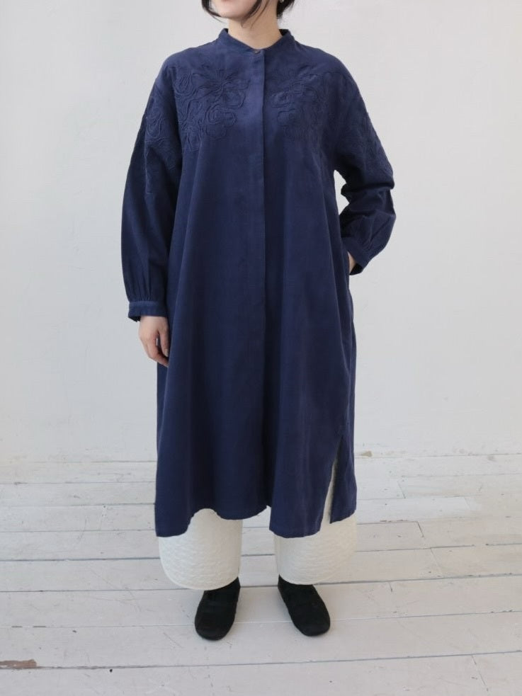 ヤヤトゥーレさん専用イタリーCarlo Pignatelli フォーマルウエア YARRA INDIA刺繍コーデュロイワンピース YR-1554-267