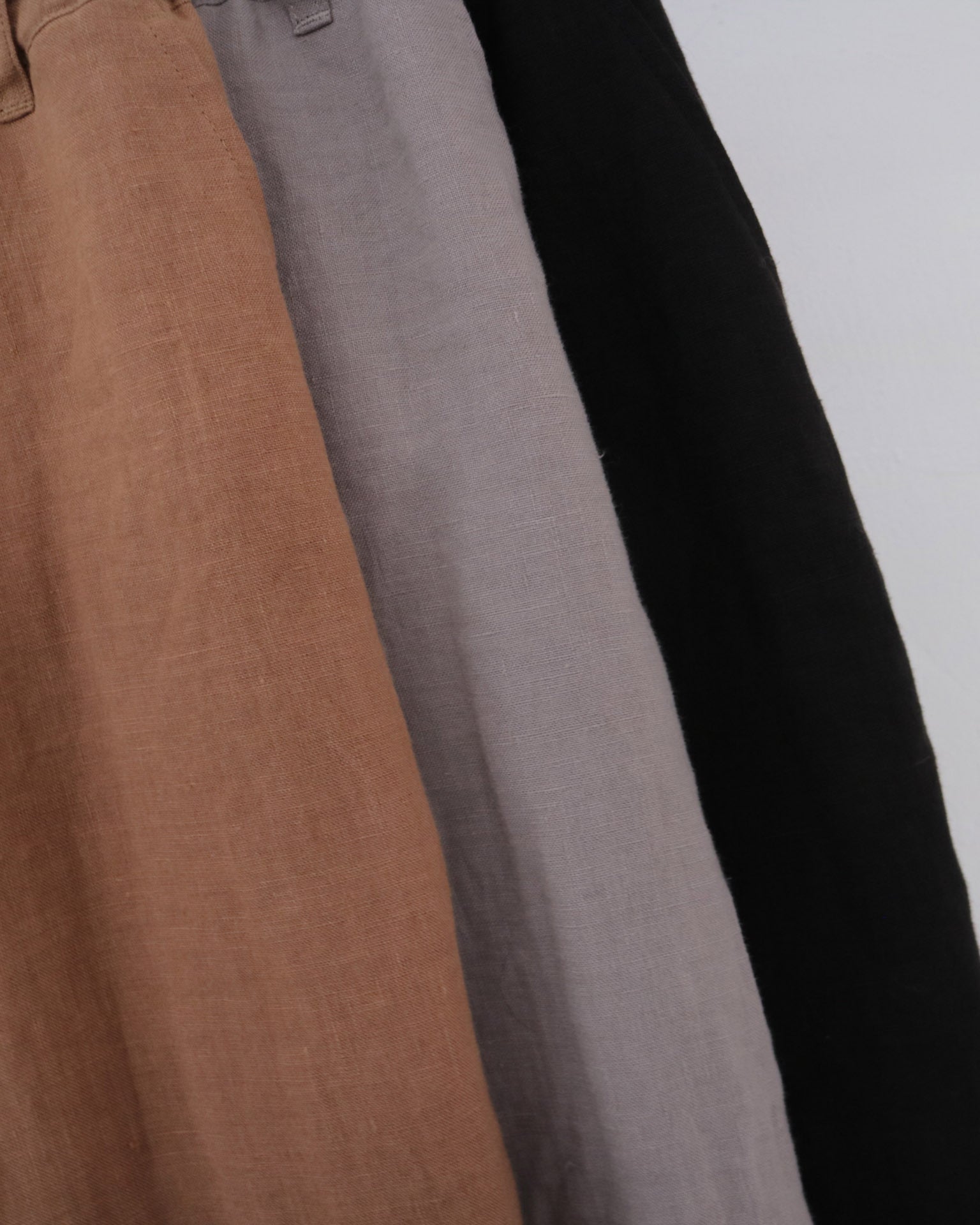 YARRA NEU　セミワイドイージーリネンパンツ　NU-5535-450