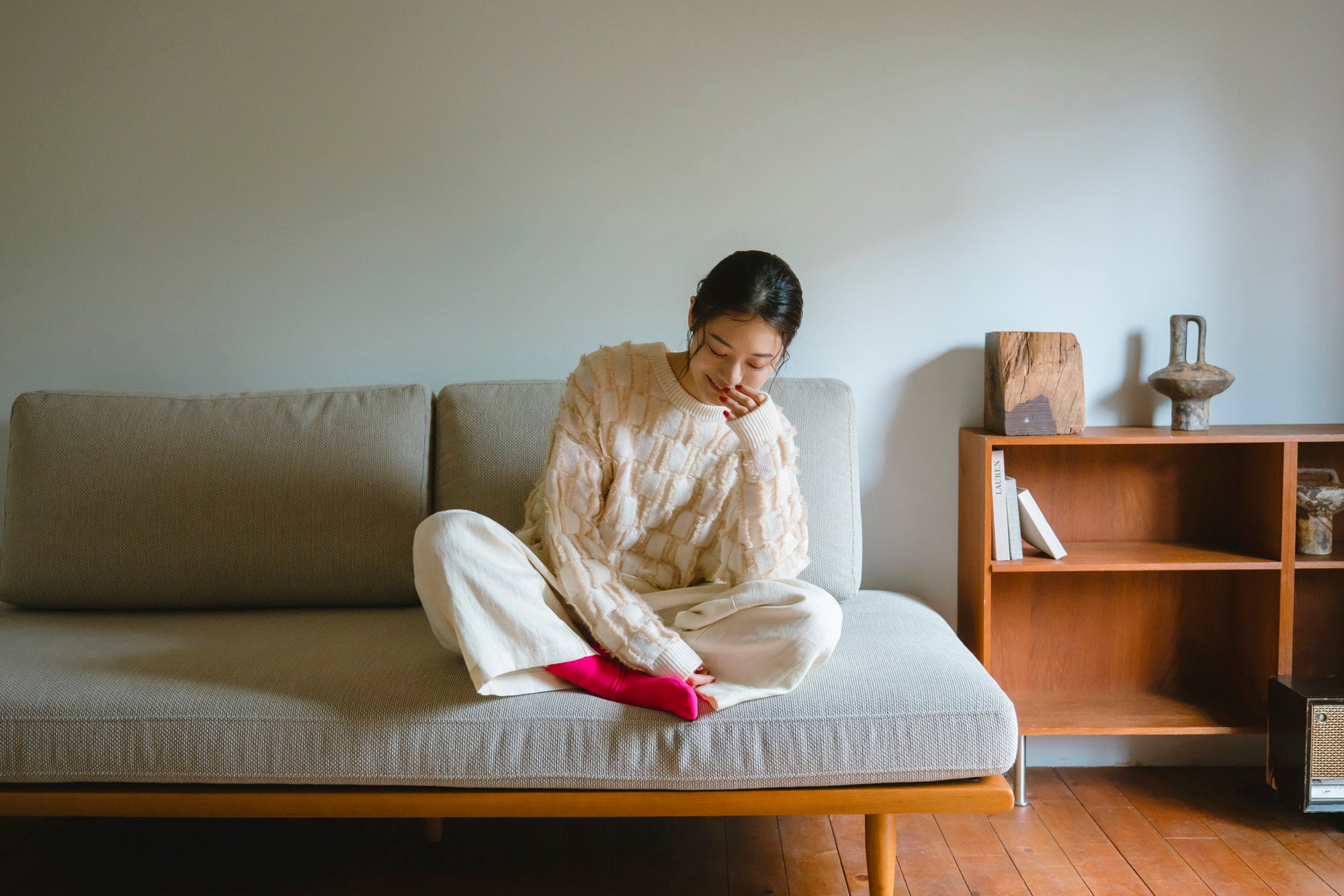 YARRA　フリンジニットプルオーバー　YR-1552-264