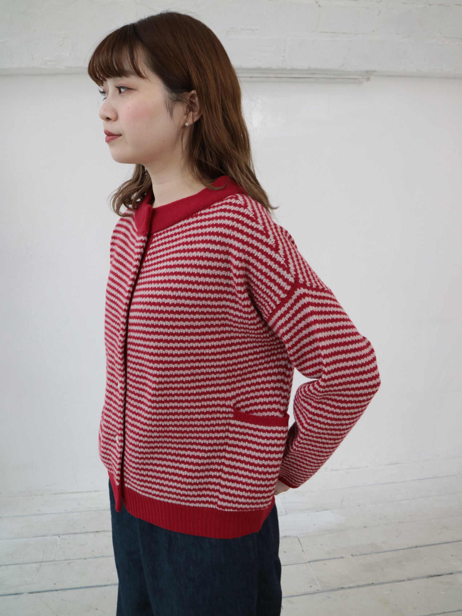 YARRA　イタリーメリノ2WAYカーディガン　YR-1542-231