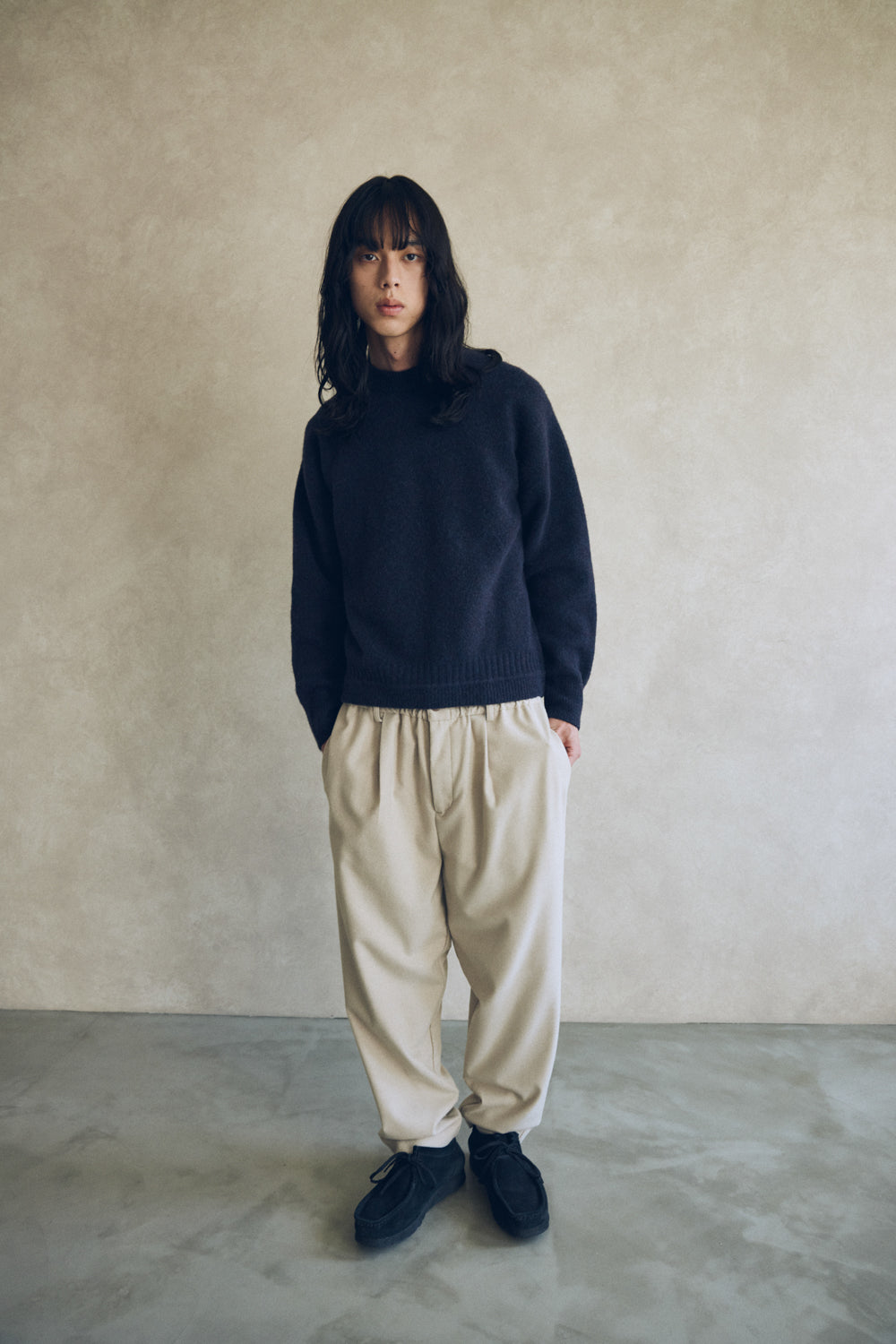 YARRA NEU　ヤク混ニットプルオーバー　NU-5552-418