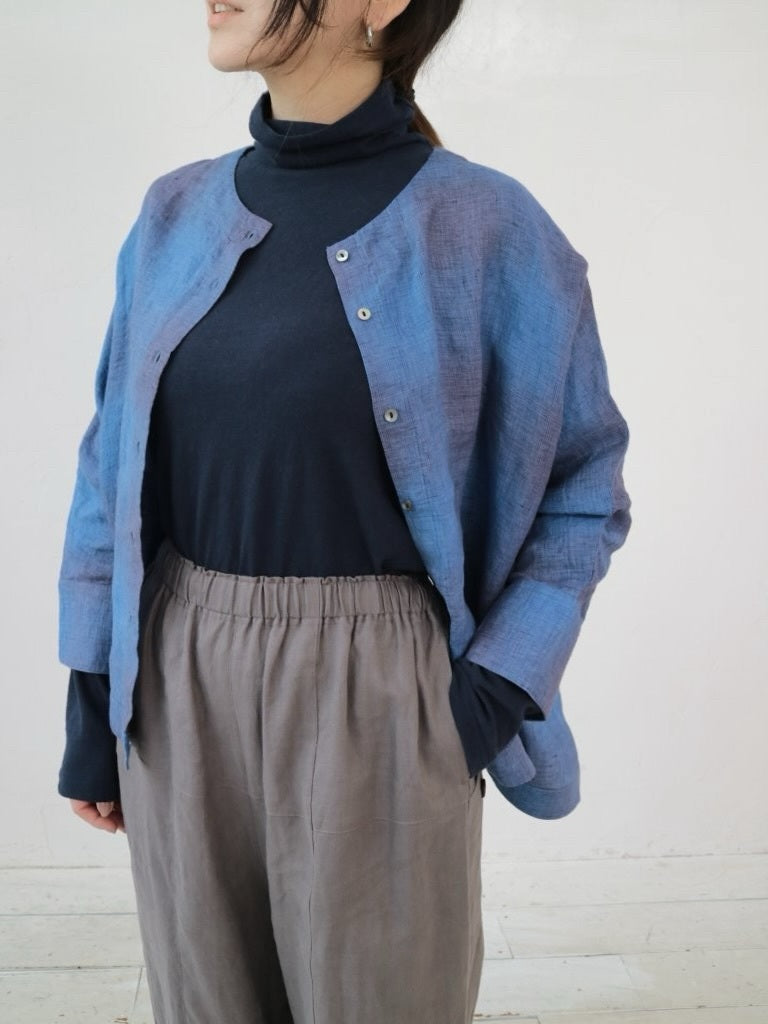 YARRA　リネン100ワイド２WAYブラウス　YR-1543-205