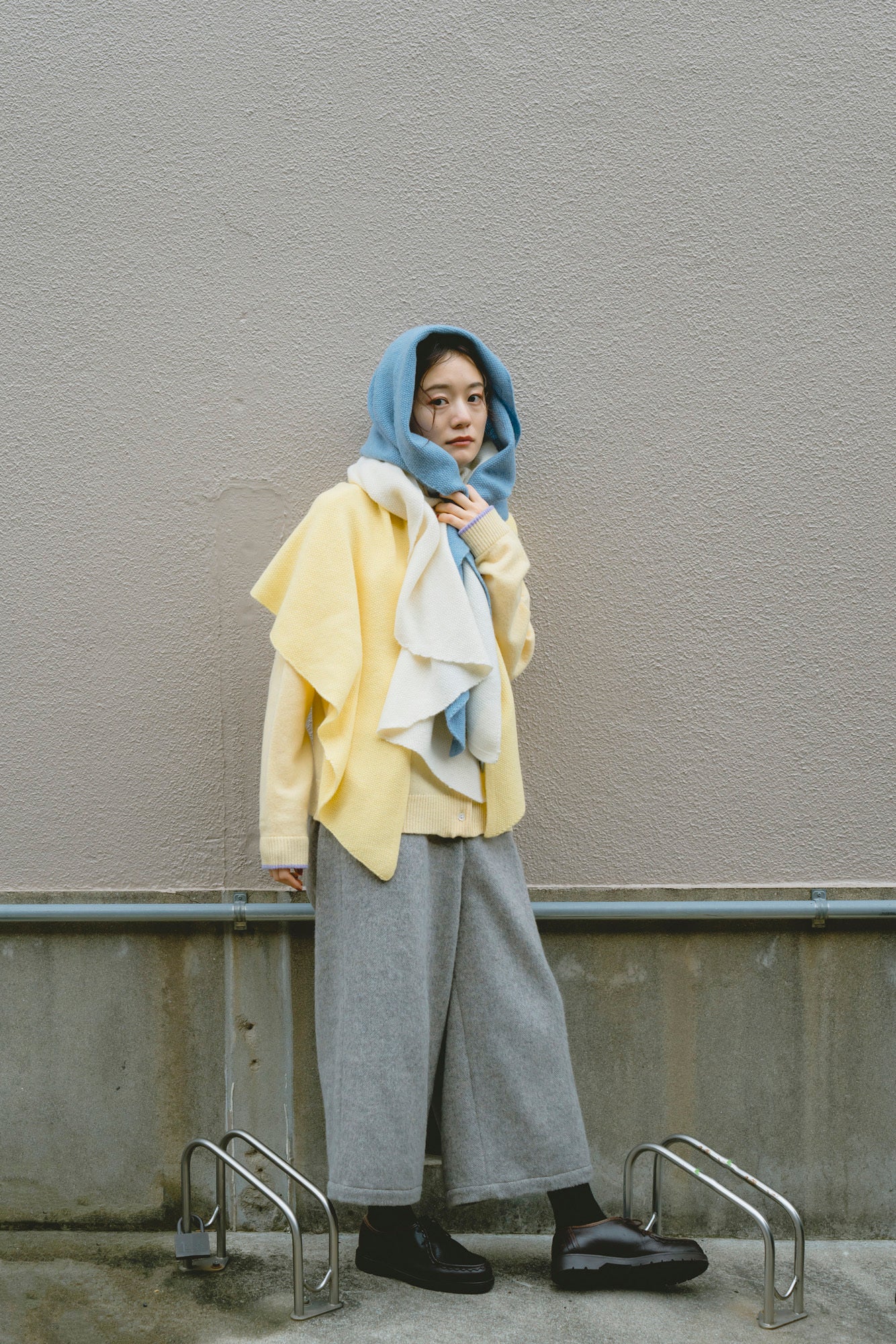 YARRA　エコウール裏付き９分丈パンツ　YR-1555-274