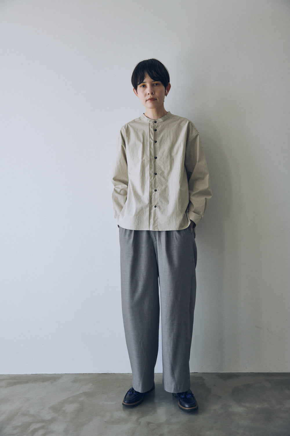 YARRA NEU　オーガニックコットンダンプシャツ　NU-5543-409