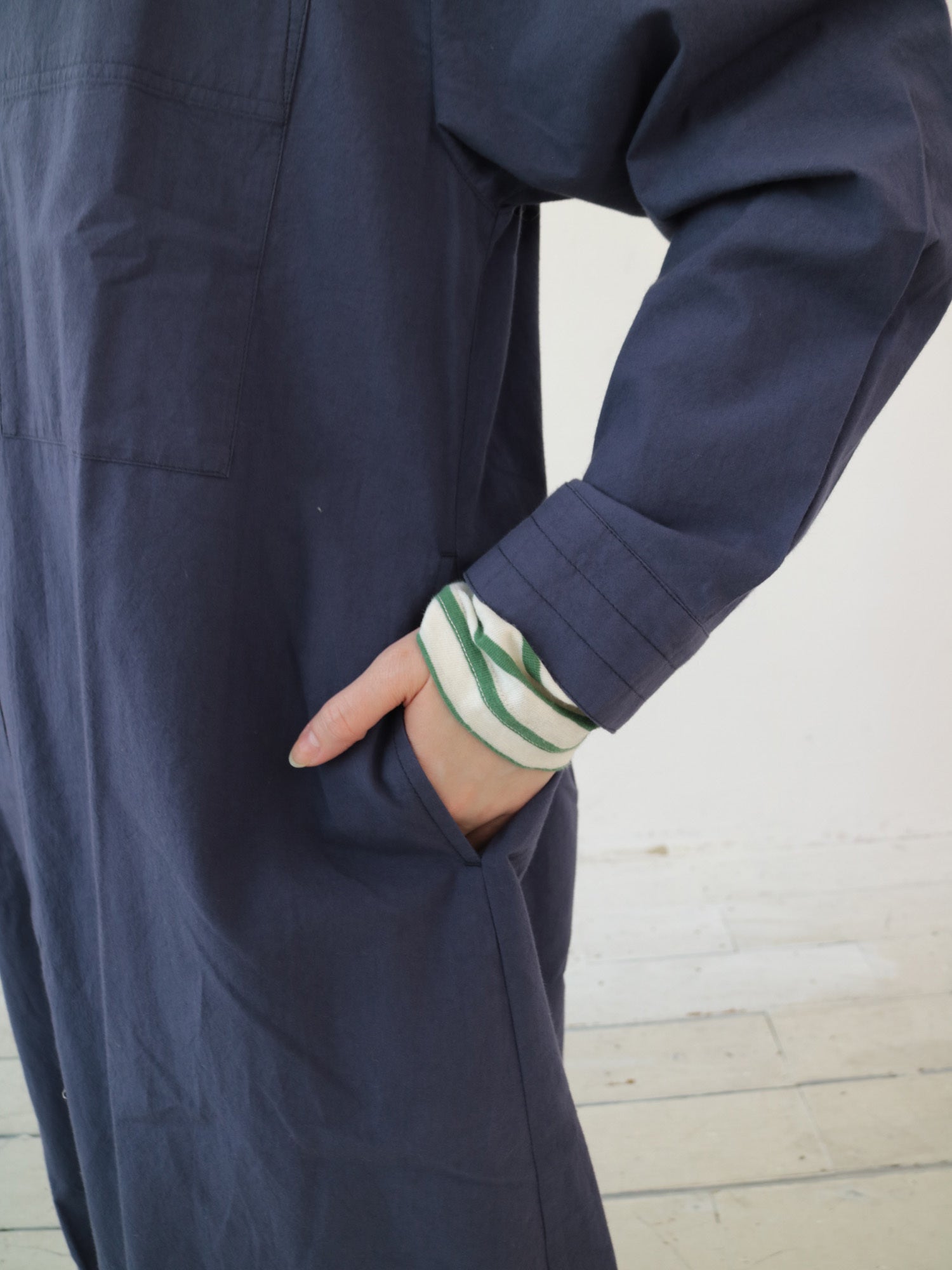 YARRA INDIAスタンドステッチ衿ワンピース YR-1544-233