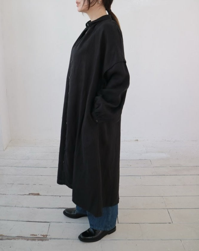 YARRA　リネン100ギャザーワンピース　YR-1544-240