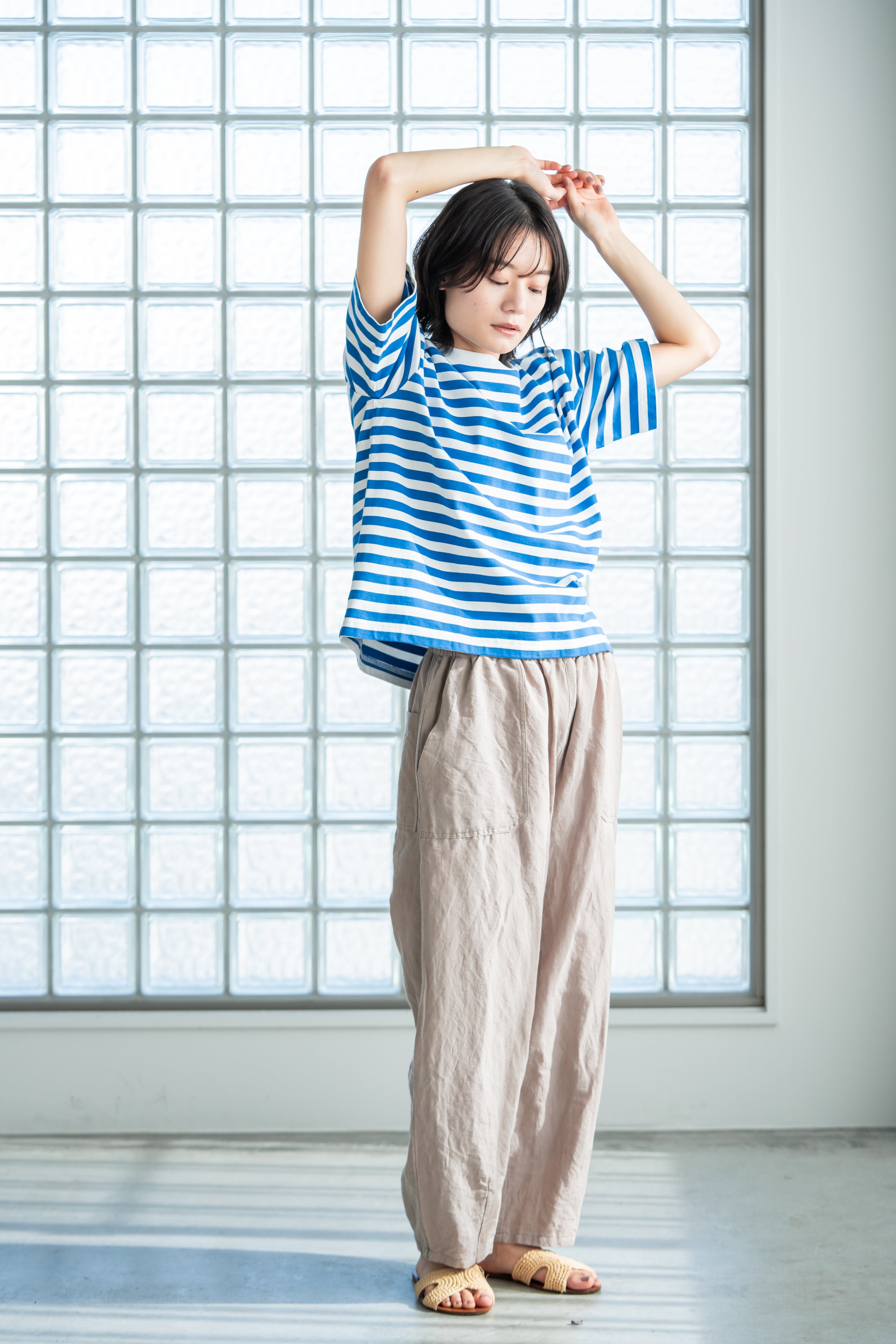 YARRA　ボックスシルエット半袖TEE　YR-1421-249