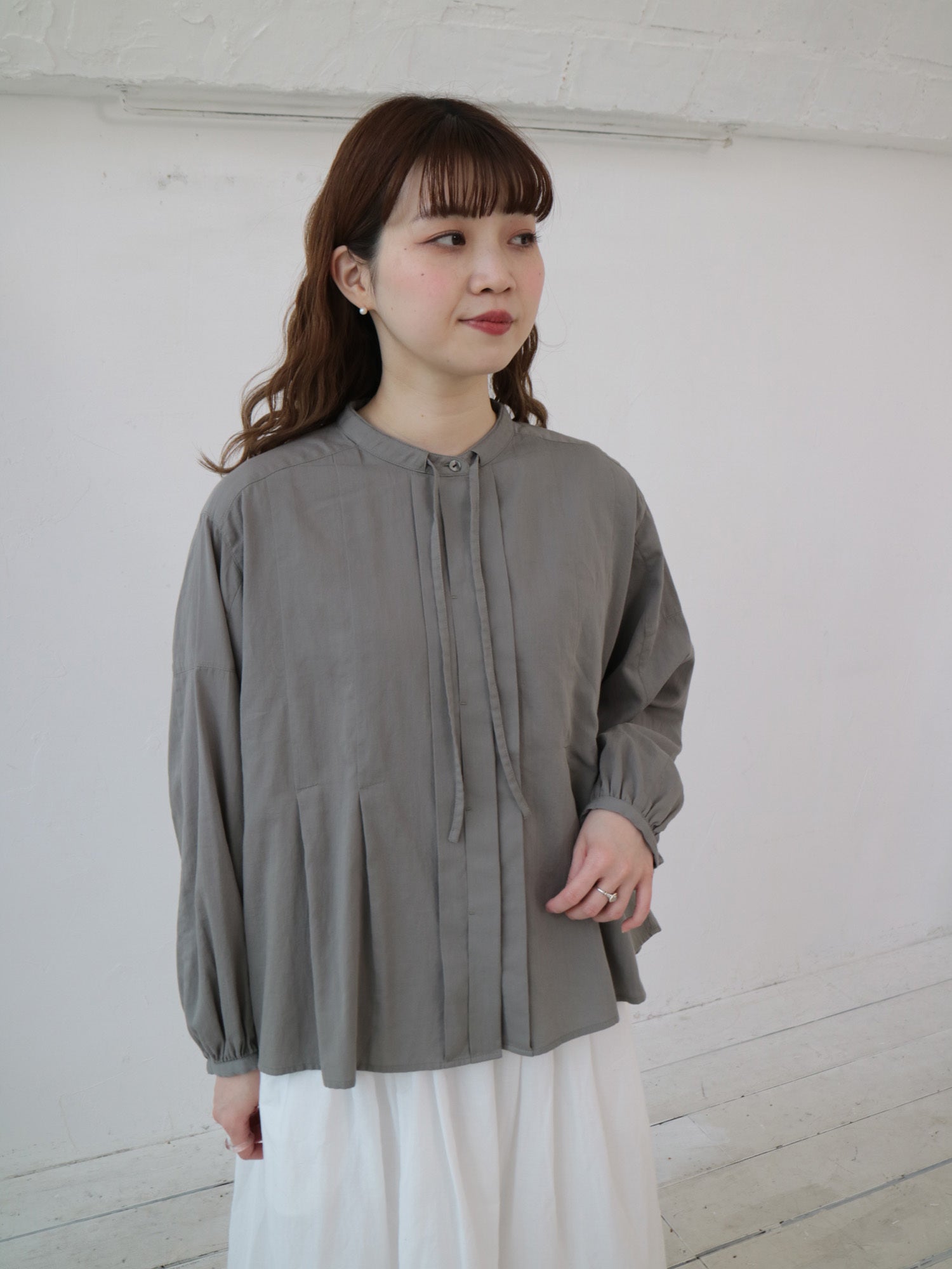 YARRA　コットンローンタックブラウス　YR-1543-220