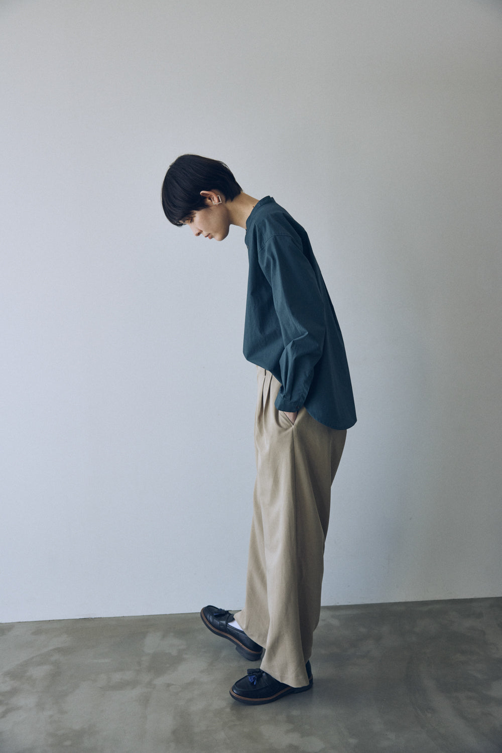 YARRA NEU　オーガニックコットンダンプシャツ　NU-5543-409