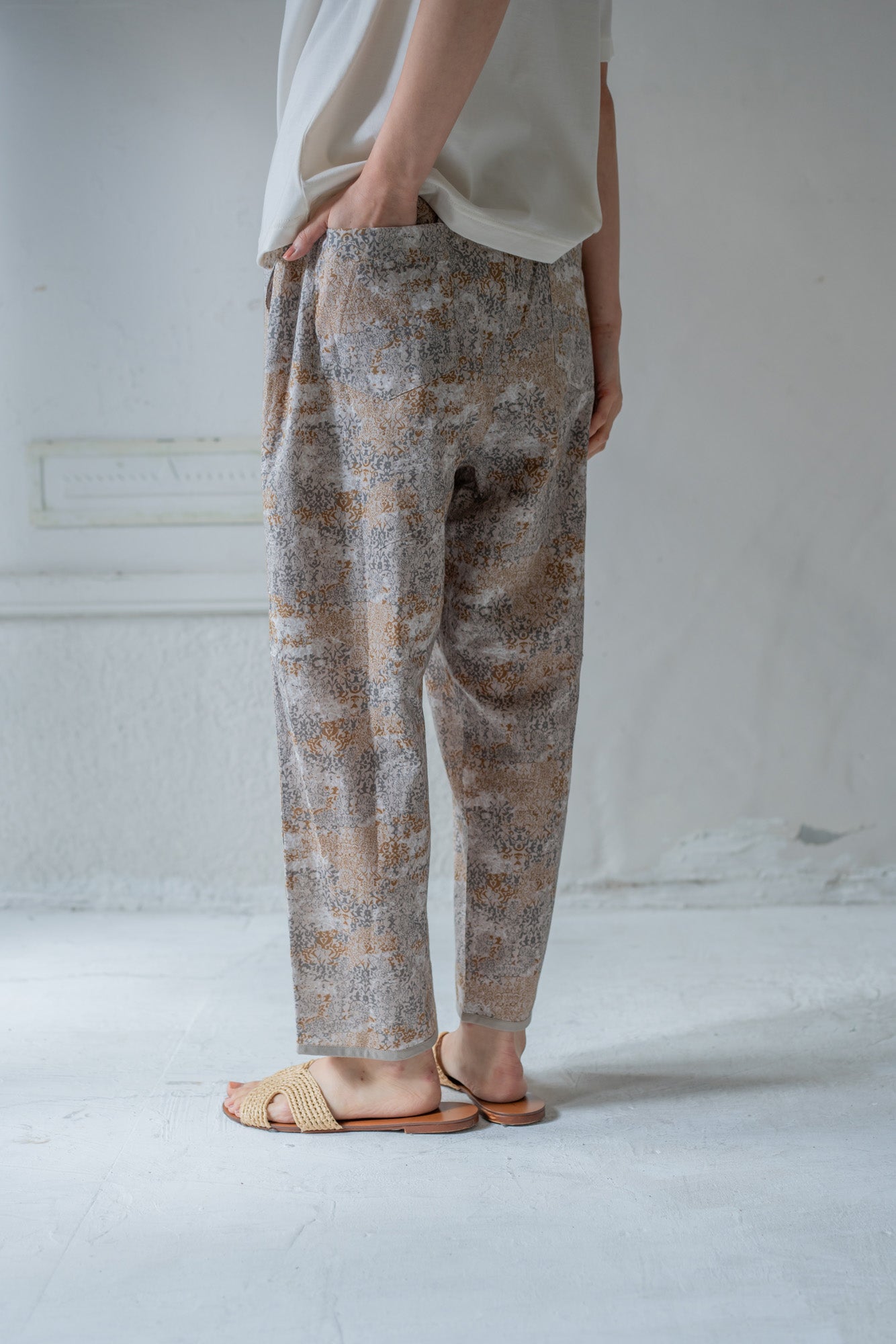 YARRA　INDIAプリントパンツ　YR-1525-270