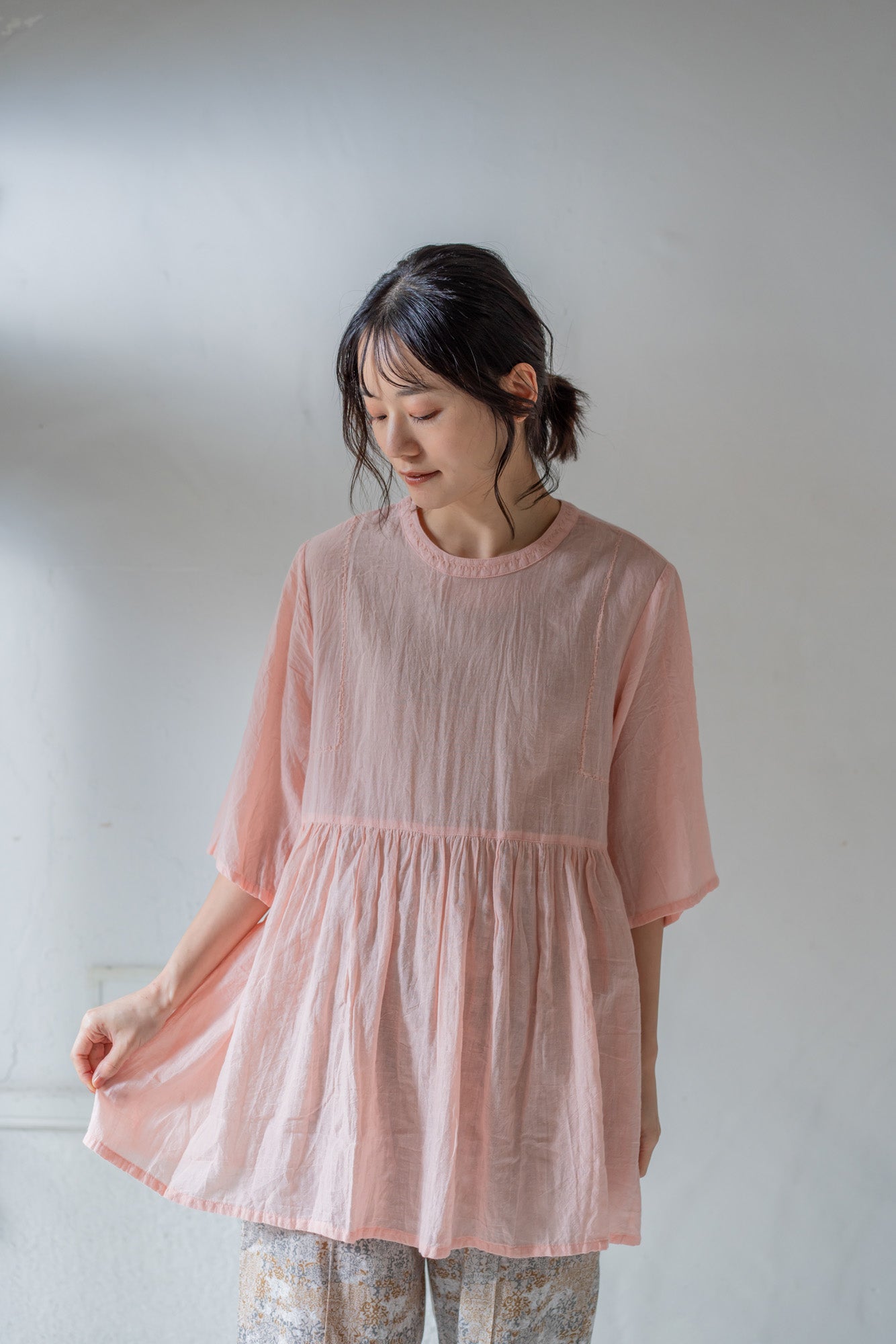 YARRA　INDIAハンド刺繍ブラウス　YR-1523-263