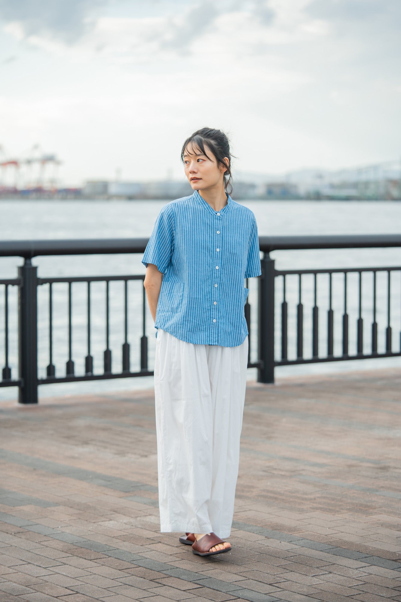 YARRA　ＩＮＤＩＡピンタックパンツ　YR-1525-261