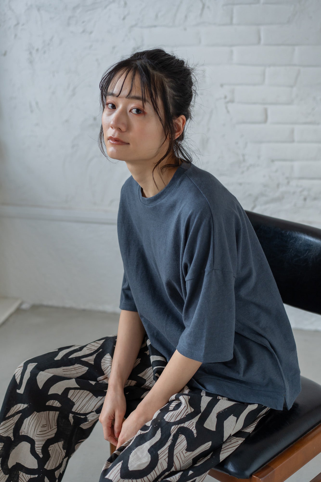 YARRA　ベルギーリネン半袖TEE　YR-1521-275