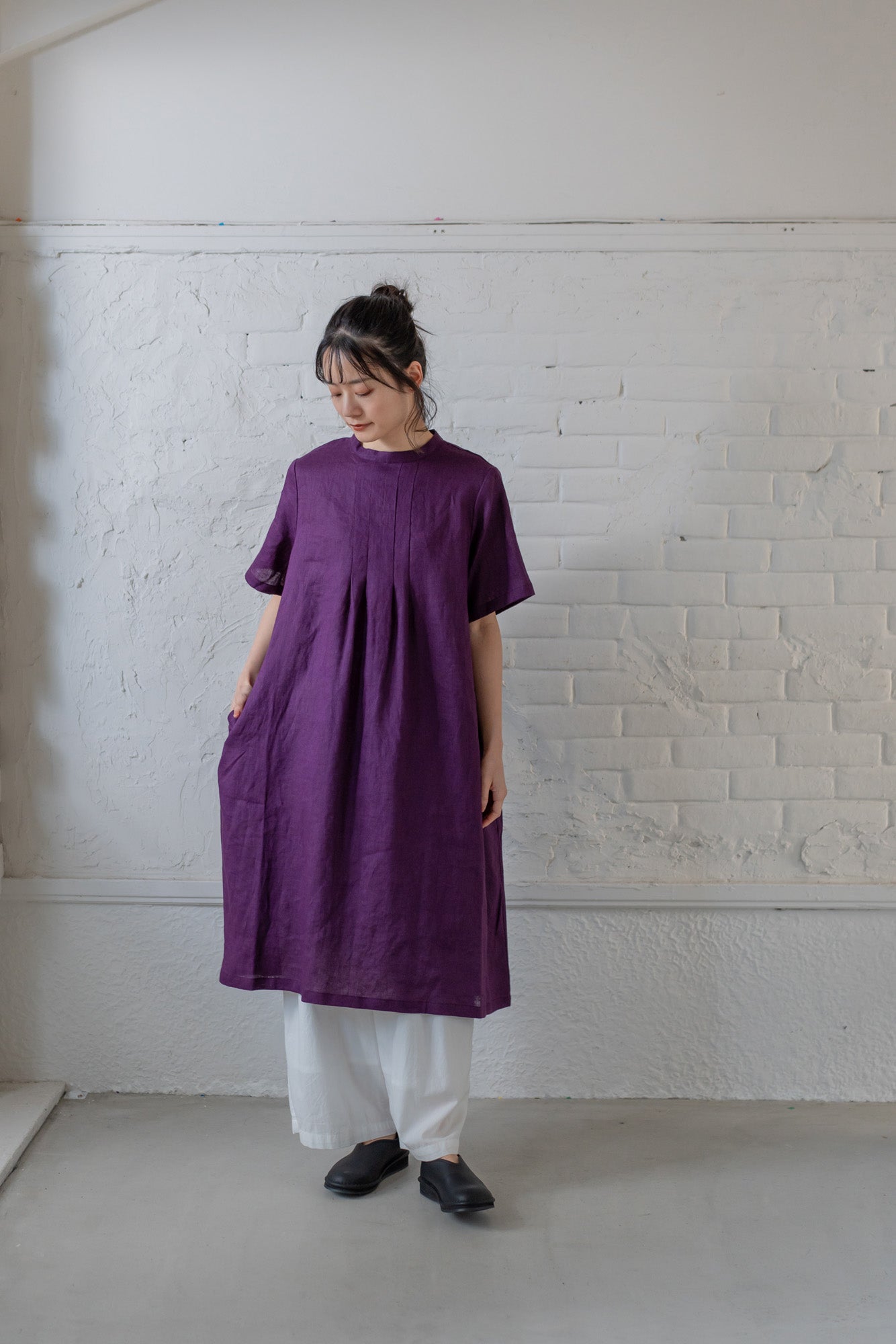 YARRA　ＩＮＤＩＡピンタックパンツ　YR-1525-261