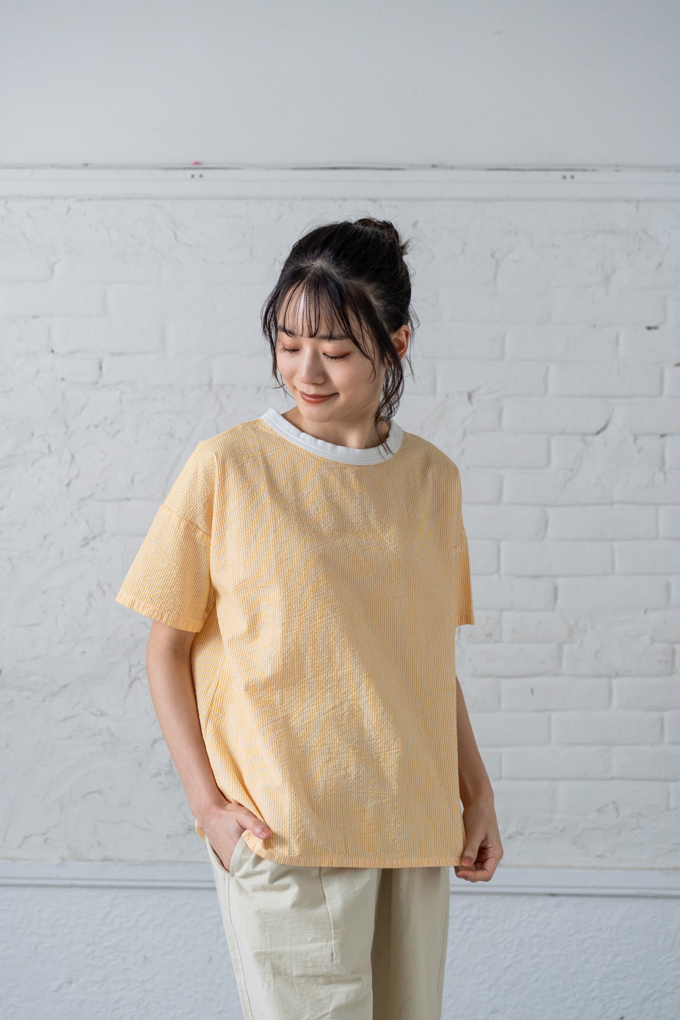 美品✨YARRA ヤラ リネン100% 麻 長袖 シャツ 白 - メルカリ