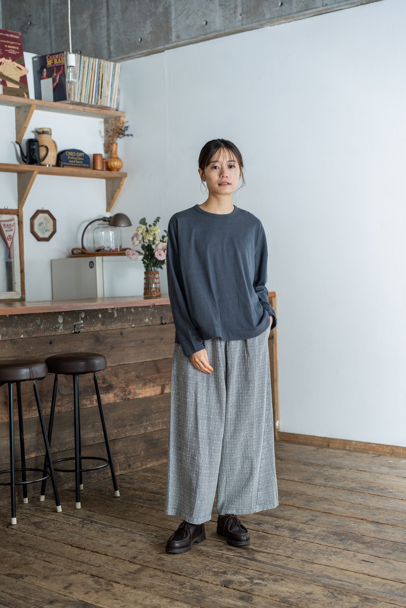 YARRA　INDIAエンザイム刺繍パンツ　YR-1515-235