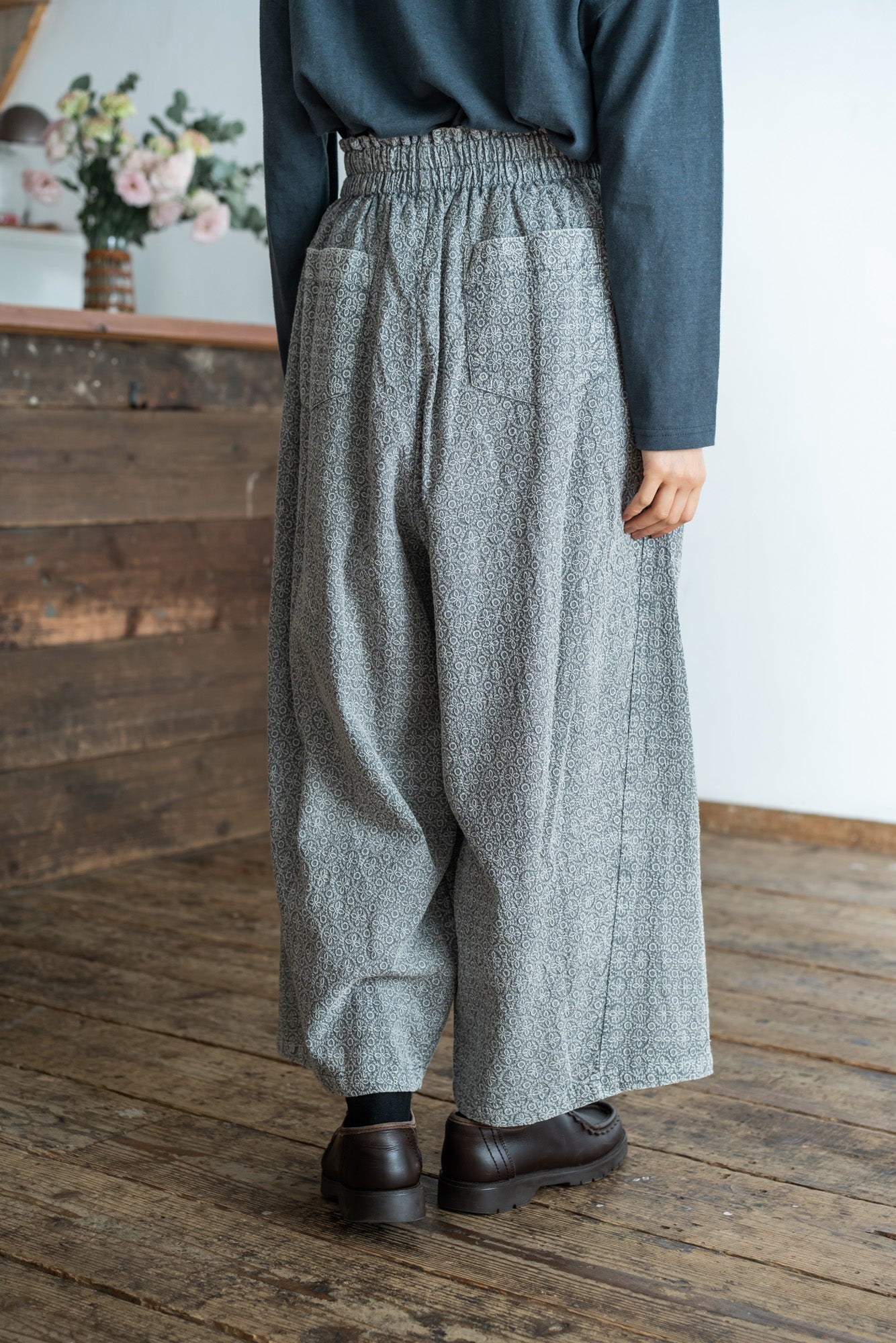 YARRA　INDIAエンザイム刺繍パンツ　YR-1515-235