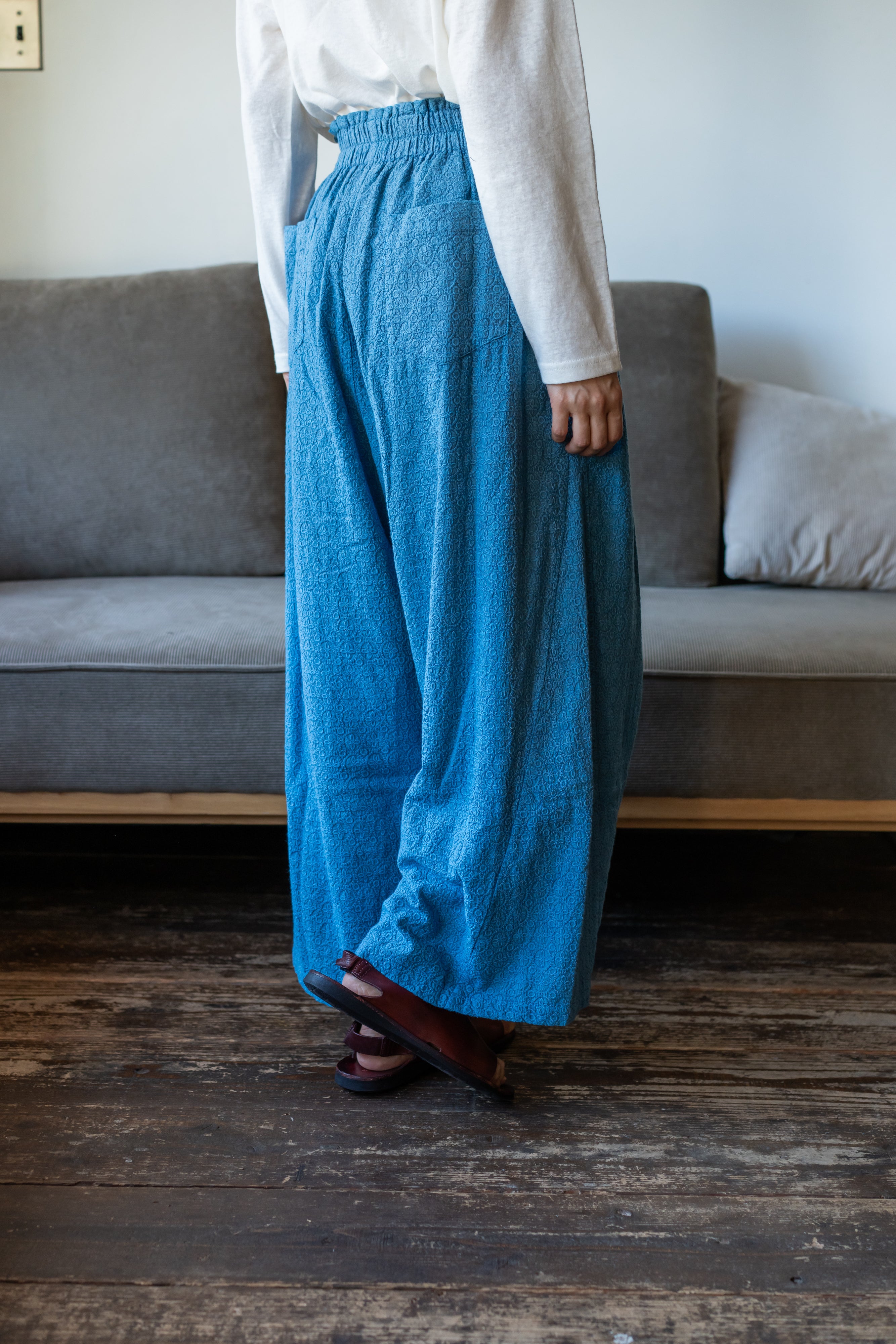 YARRA　INDIAエンザイム刺繍パンツ　YR-1515-235